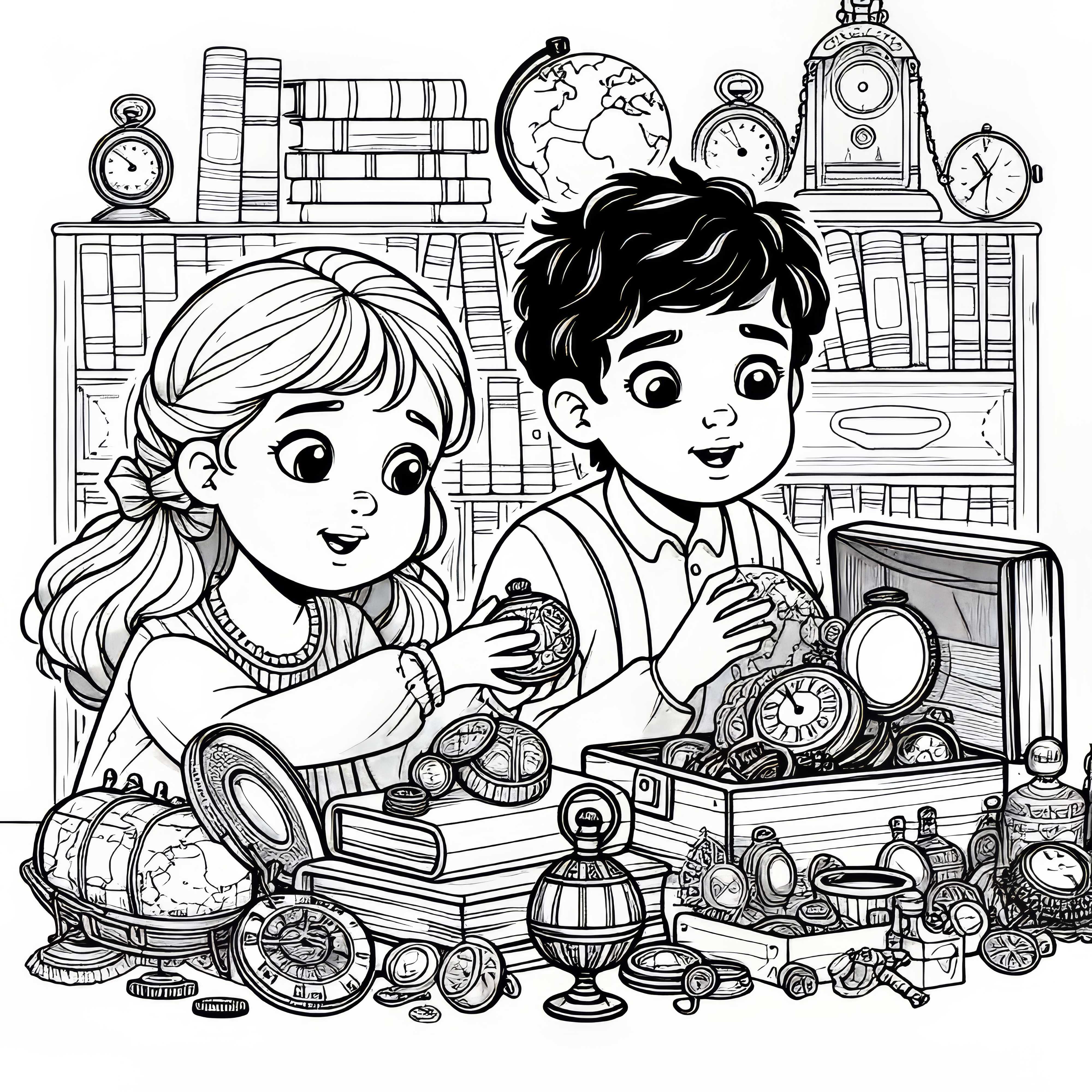 Omalovánka na tému zbierania antikít pre tvoje hobby zadarmo Maľovanka na tému zbieranie antikvít pre tvoje hobby zadarmo