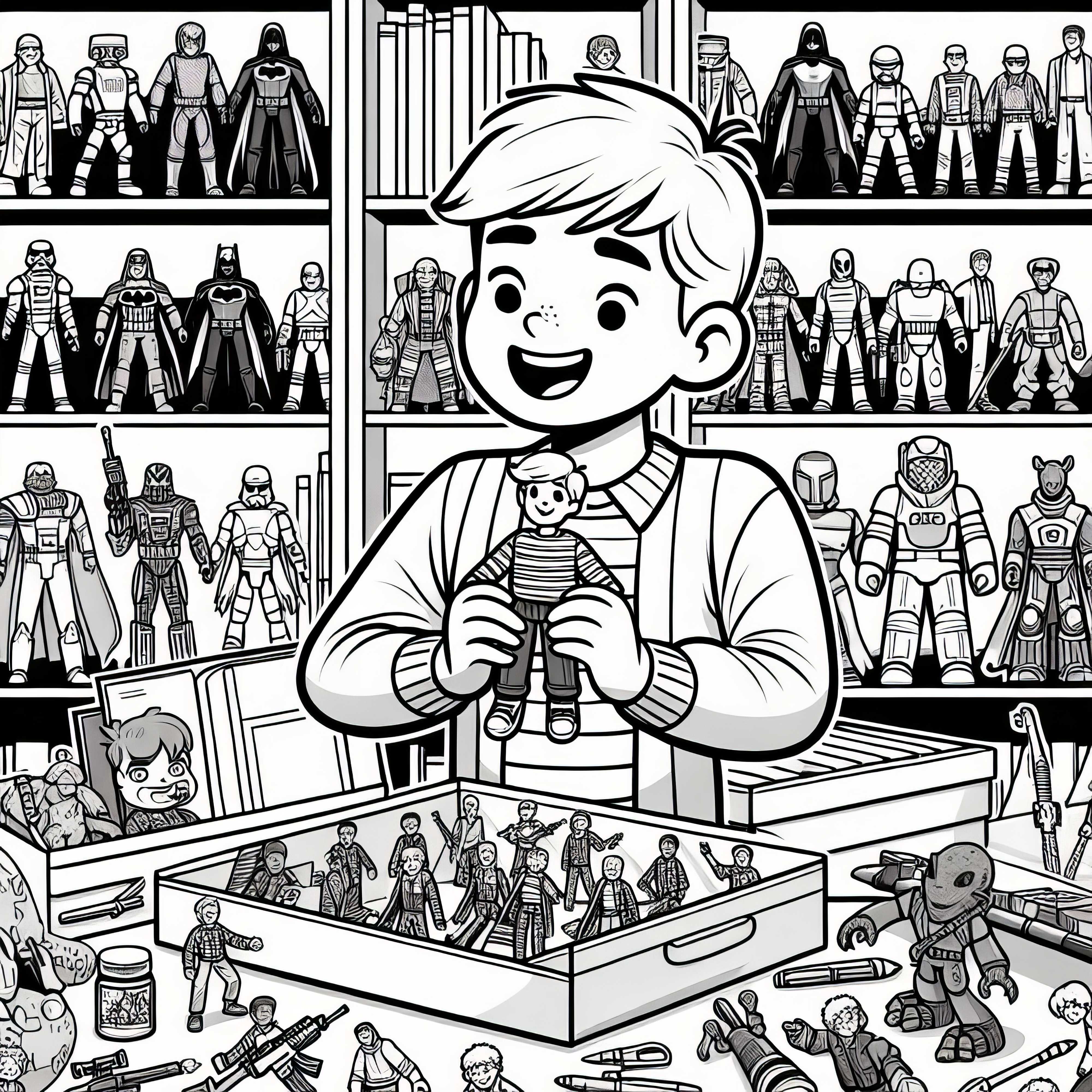 Darba figūru kolekcija Krāsojamā lapa tavam hobijam bez maksas