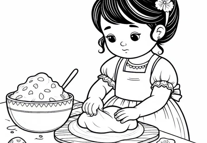 Bezmaksas krāsojamā bilde par cepšanu tavai aizraušanai