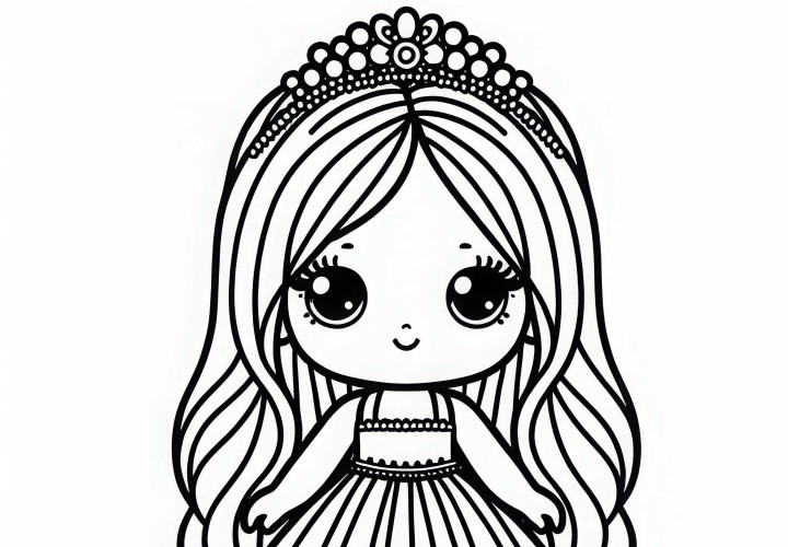 Раскраска кукол скачать бесплатно и раскрашивать онлайн