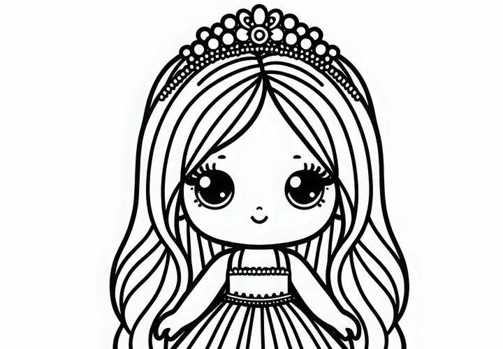 Раскраска кукол скачать бесплатно и раскрашивать онлайн