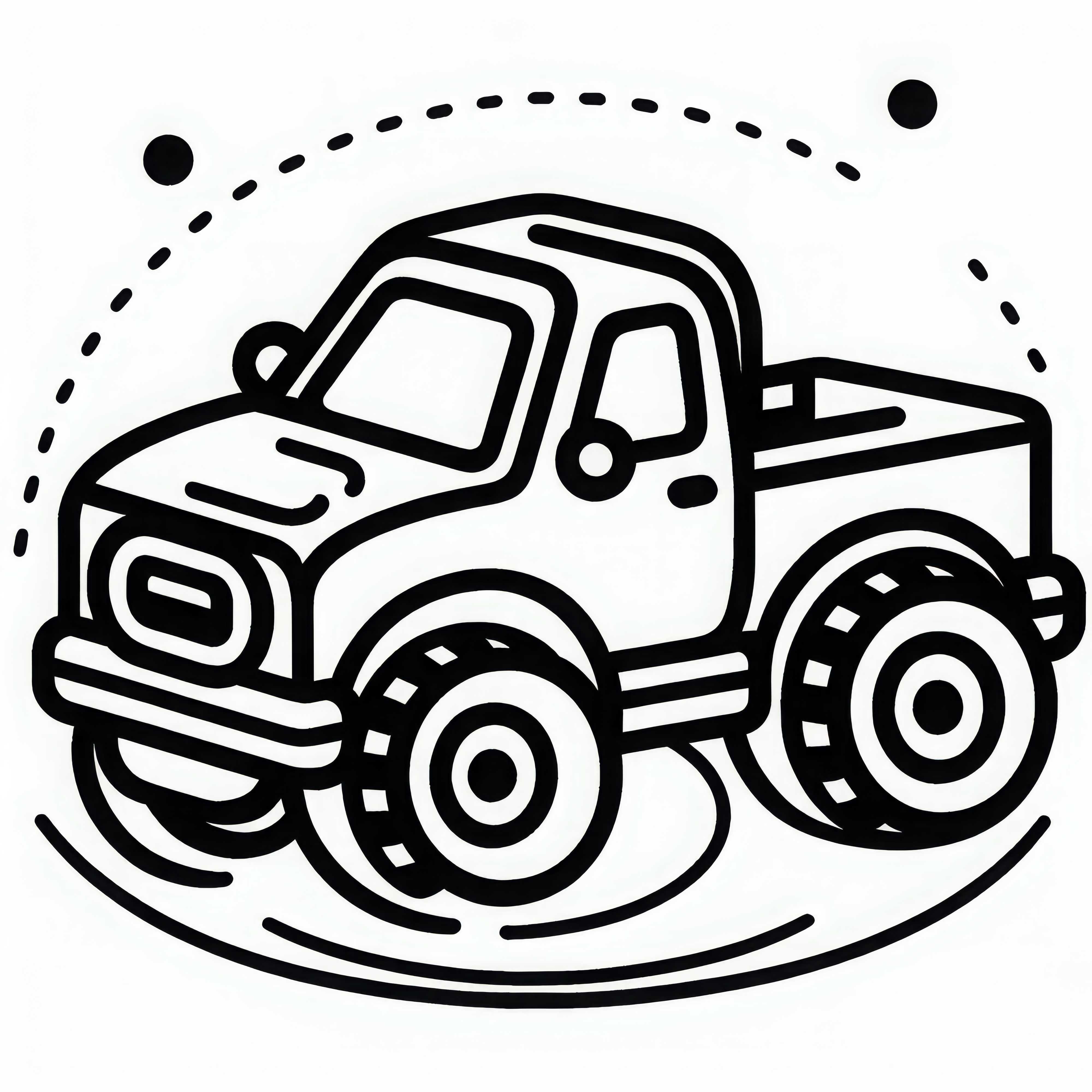 Раскраска с игрушечным автомобилем для бесплатной загрузки