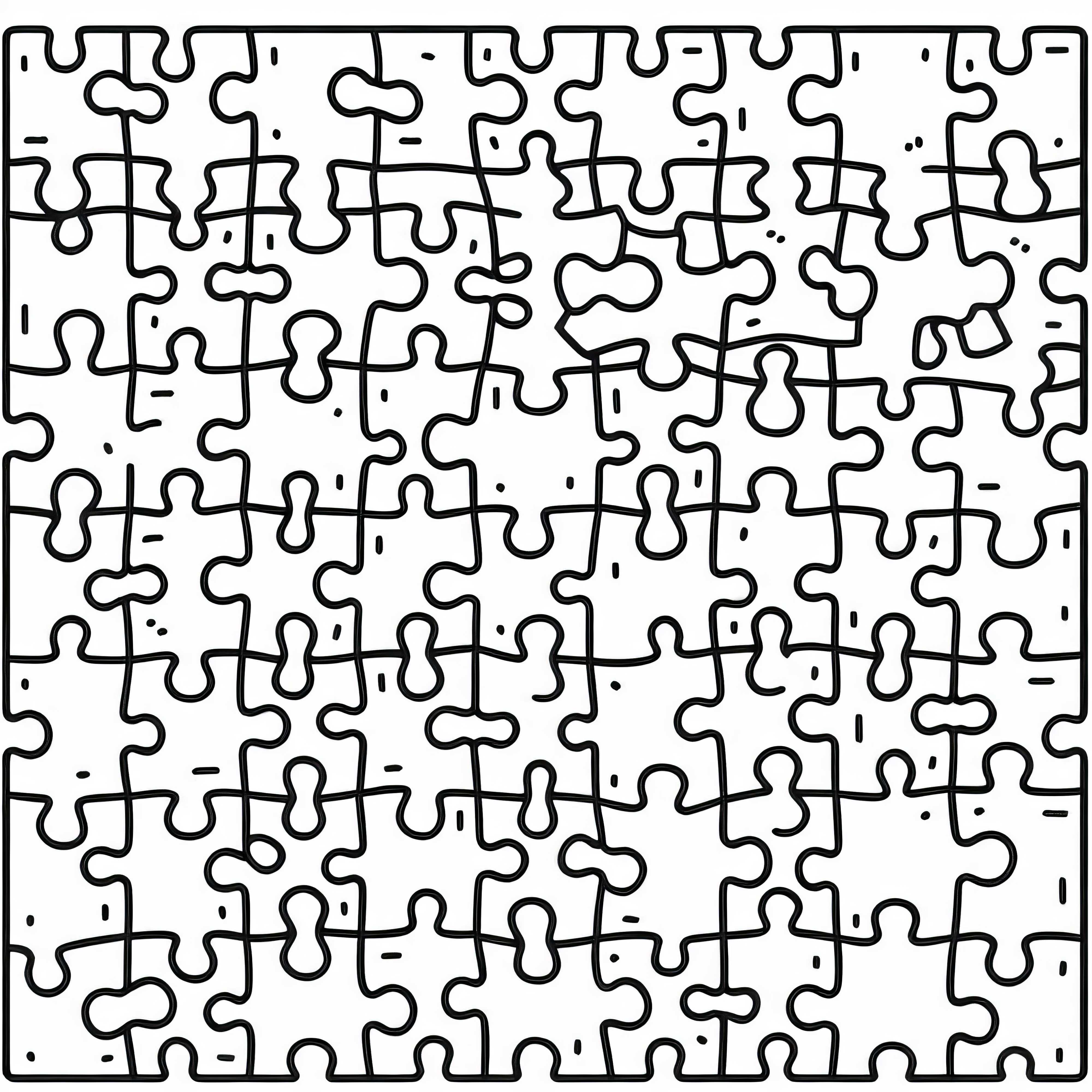 Free Puzzle Coloring Page - A Toy for Creativity Free Puzzle Coloring Template - Toy for Creativity