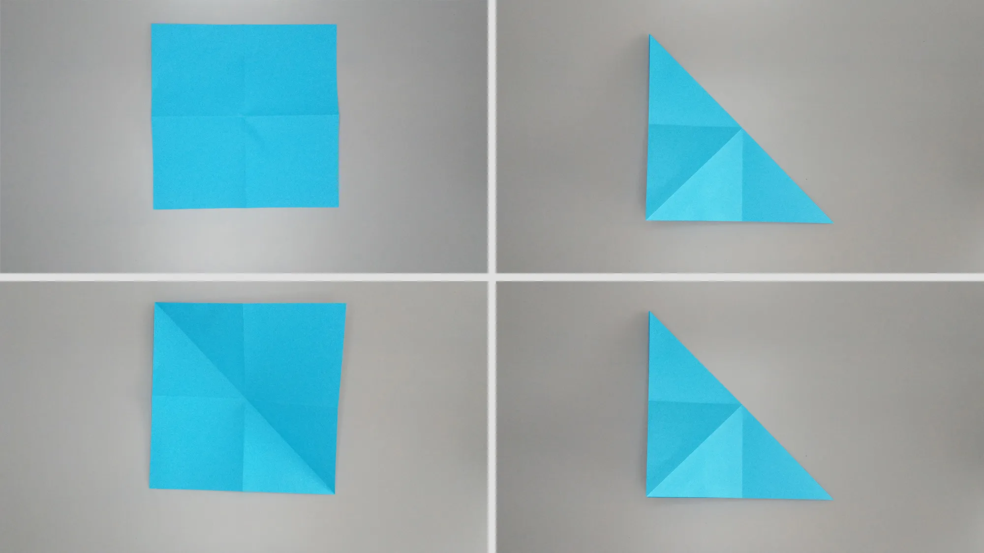 Sestavljanje origami žerjava iz papirja. Slika 2
