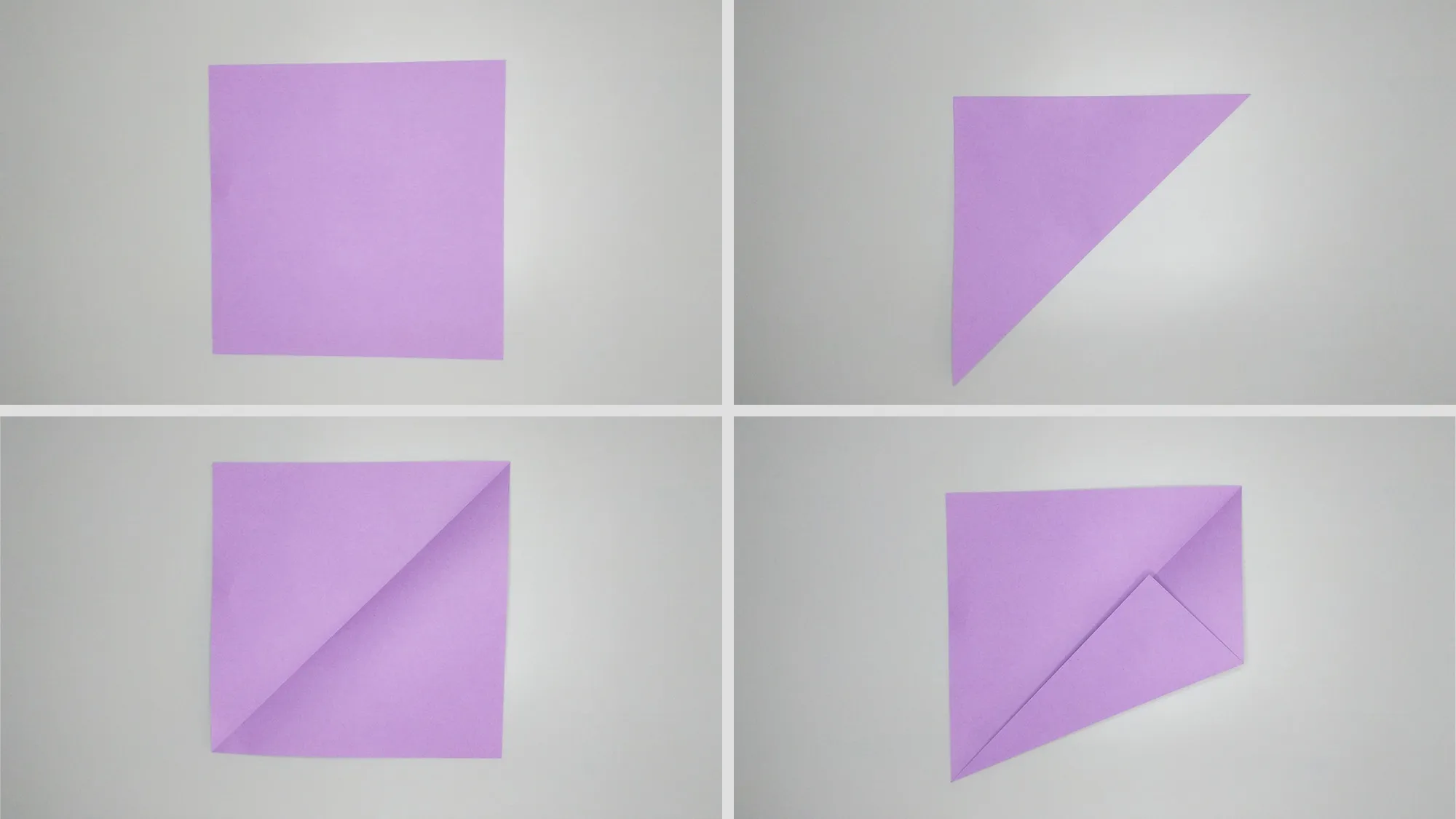 Χειροτεχνία γάτας Origami - οδηγίες. Βήμα 1