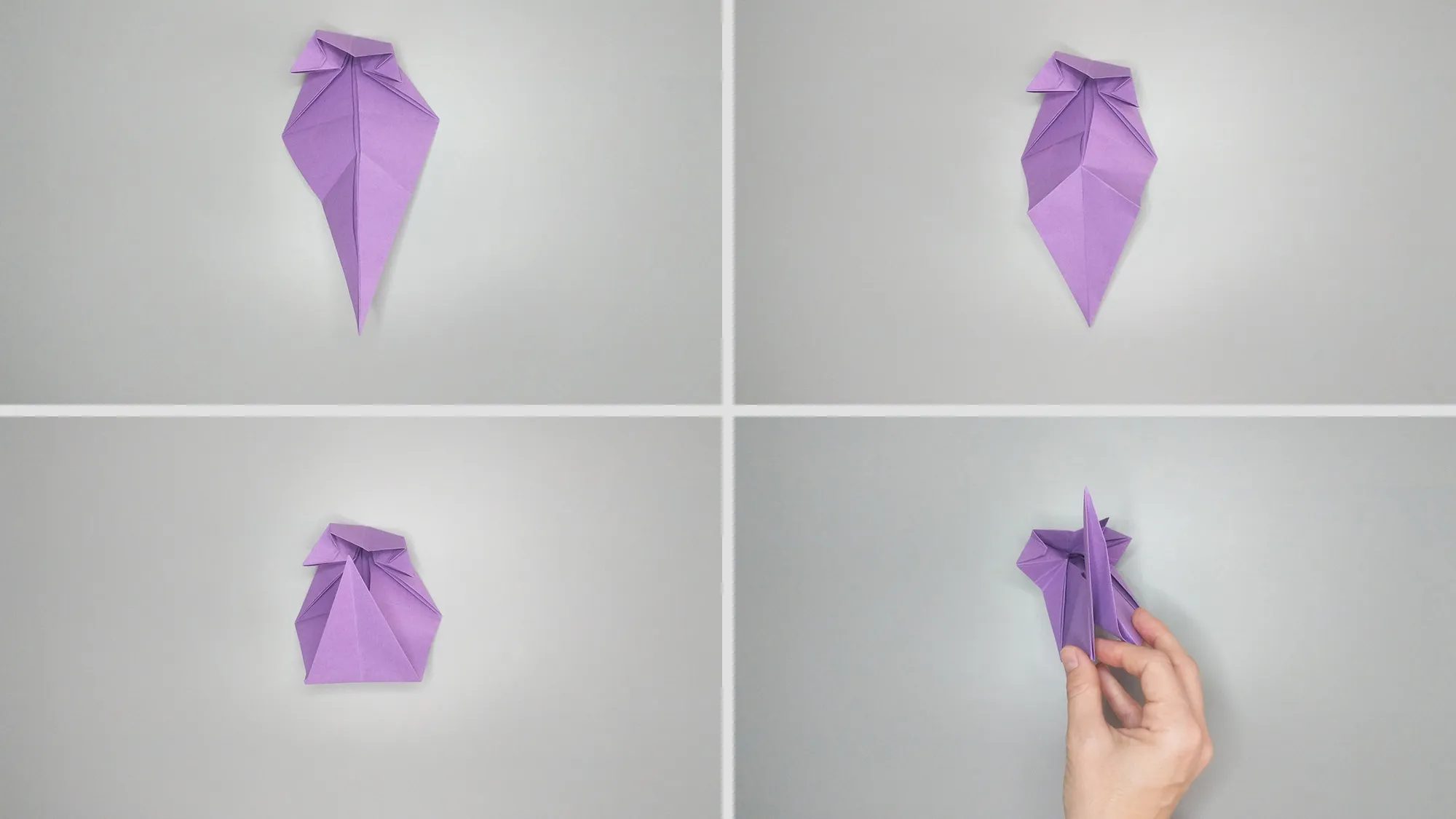 Χειροτεχνία γάτας Origami - οδηγίες. Βήμα 10