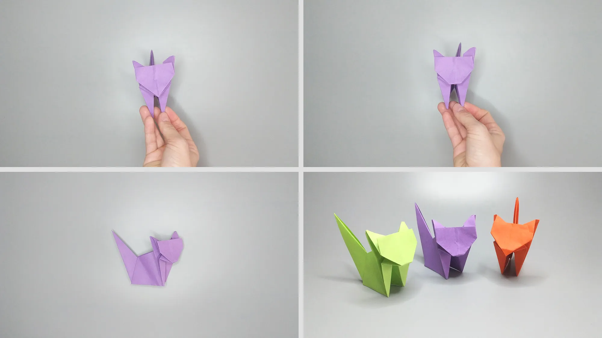 Χειροτεχνία γάτας Origami - οδηγίες. Βήμα 12