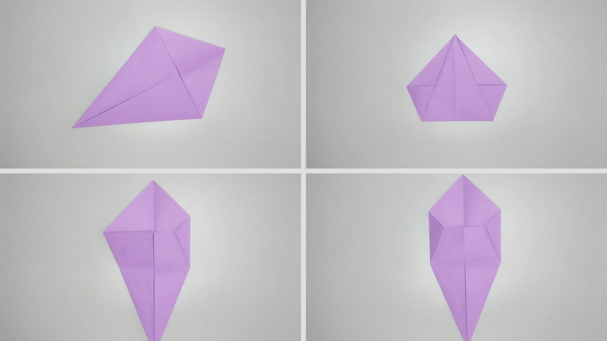 Χειροτεχνία γάτας Origami - οδηγίες. Βήμα 2