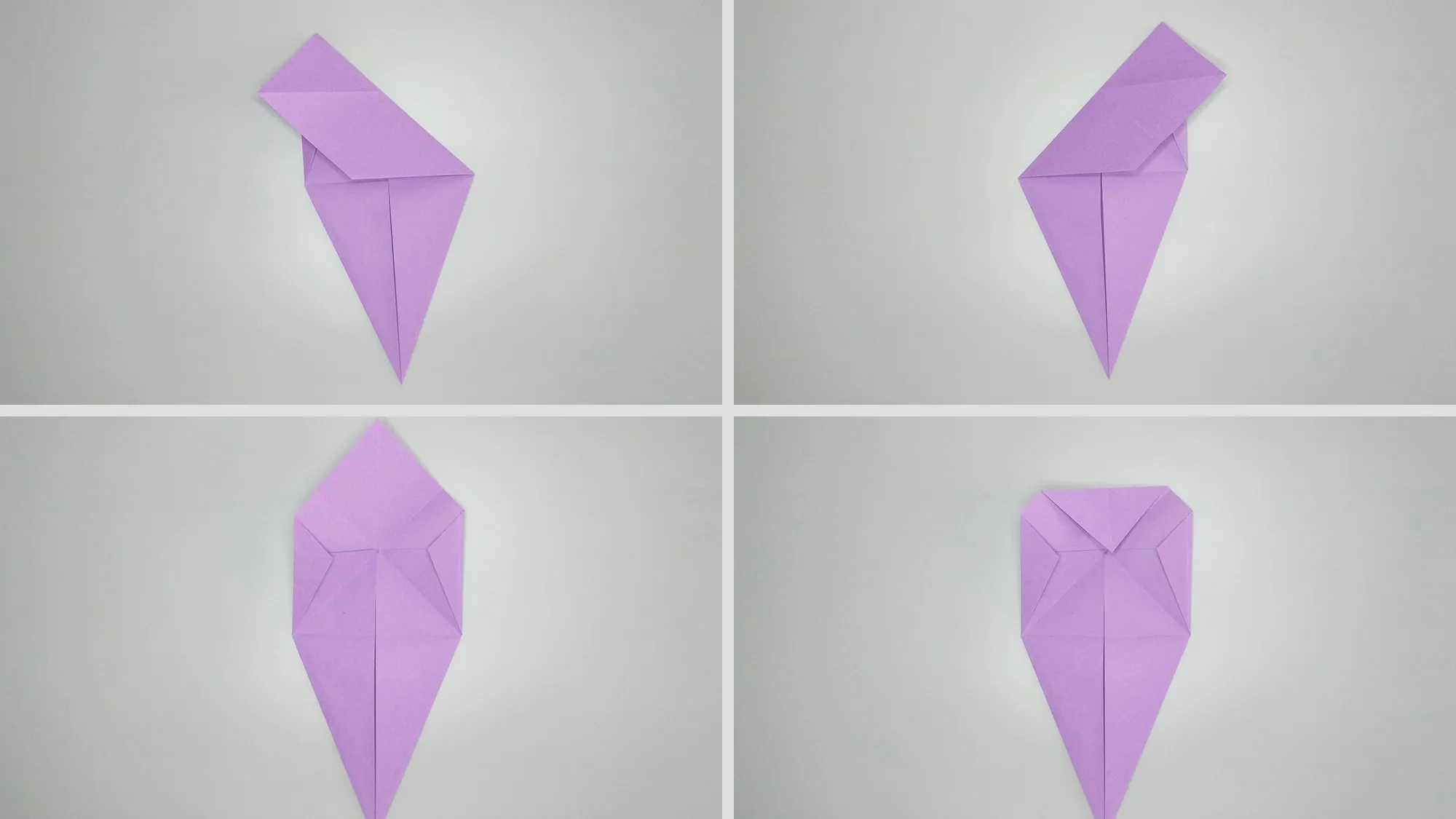 Χειροτεχνία γάτας Origami - οδηγίες. Βήμα 3