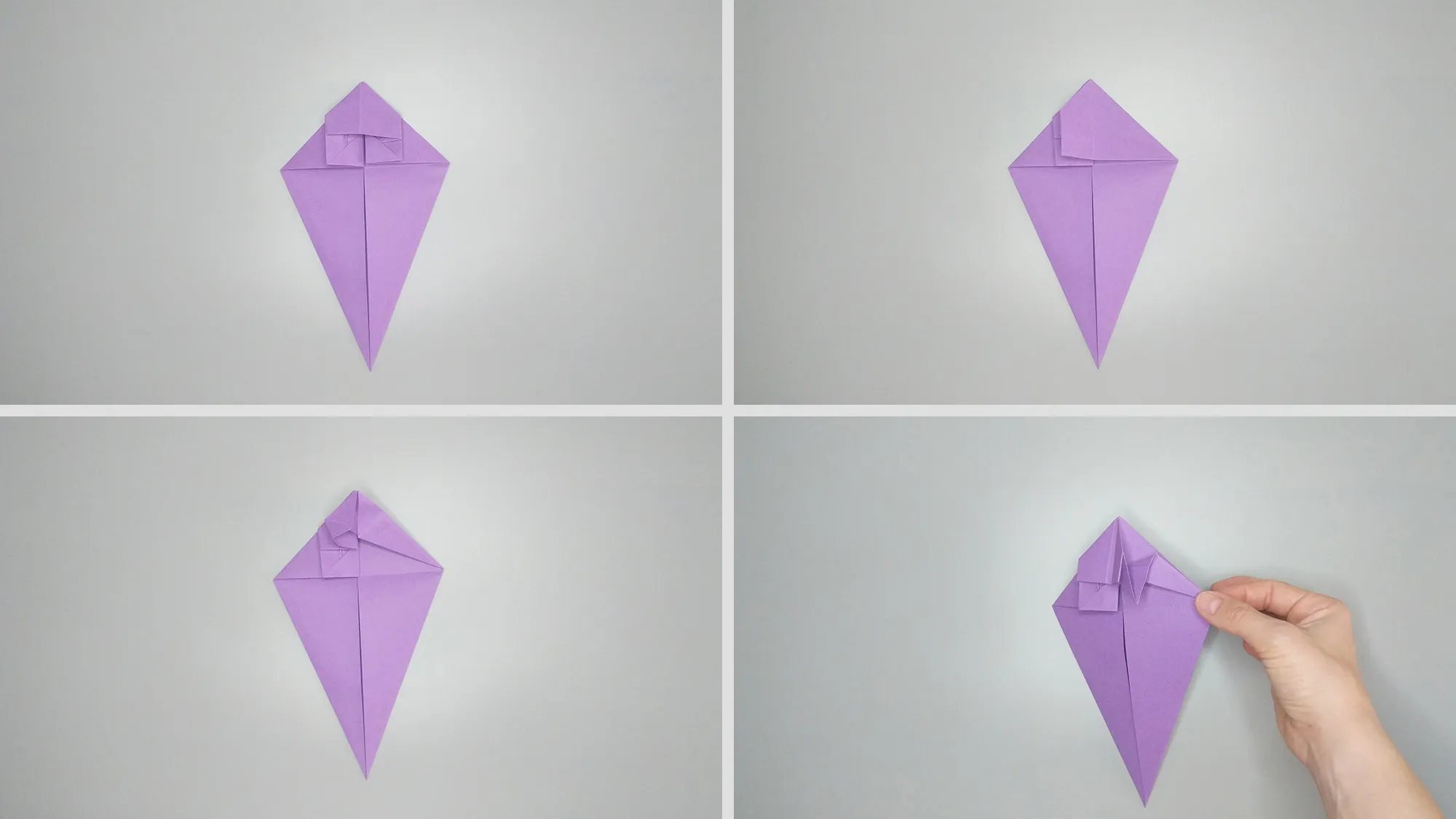 Χειροτεχνία γάτας Origami - οδηγίες. Βήμα 7