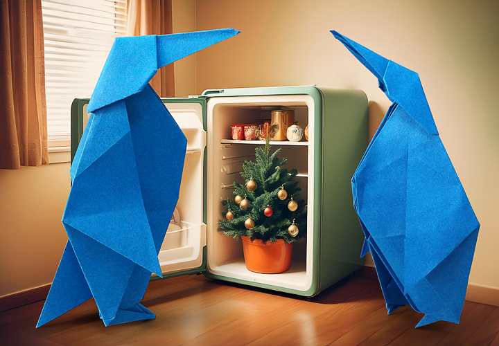Pingvin i papir: Origami vejledning