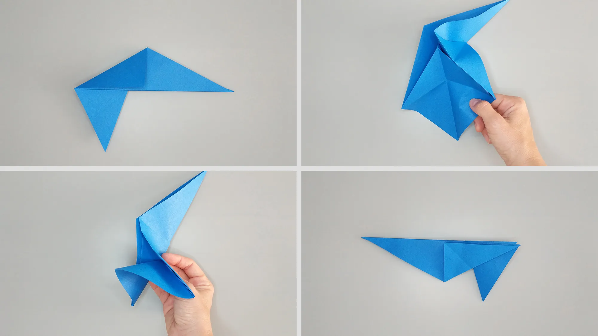 Guide étape par étape sur comment plier un pingouin en origami en papier. Étape 4