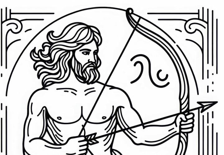 Free Zodiac Sign Coloring Page