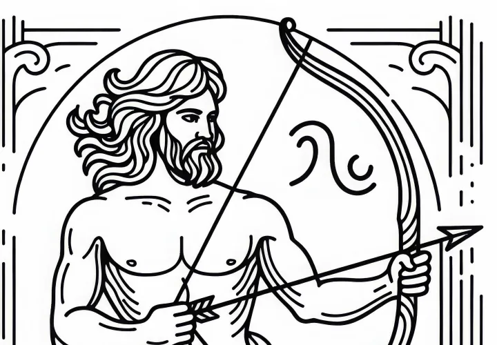 Free Zodiac Sign Coloring Page