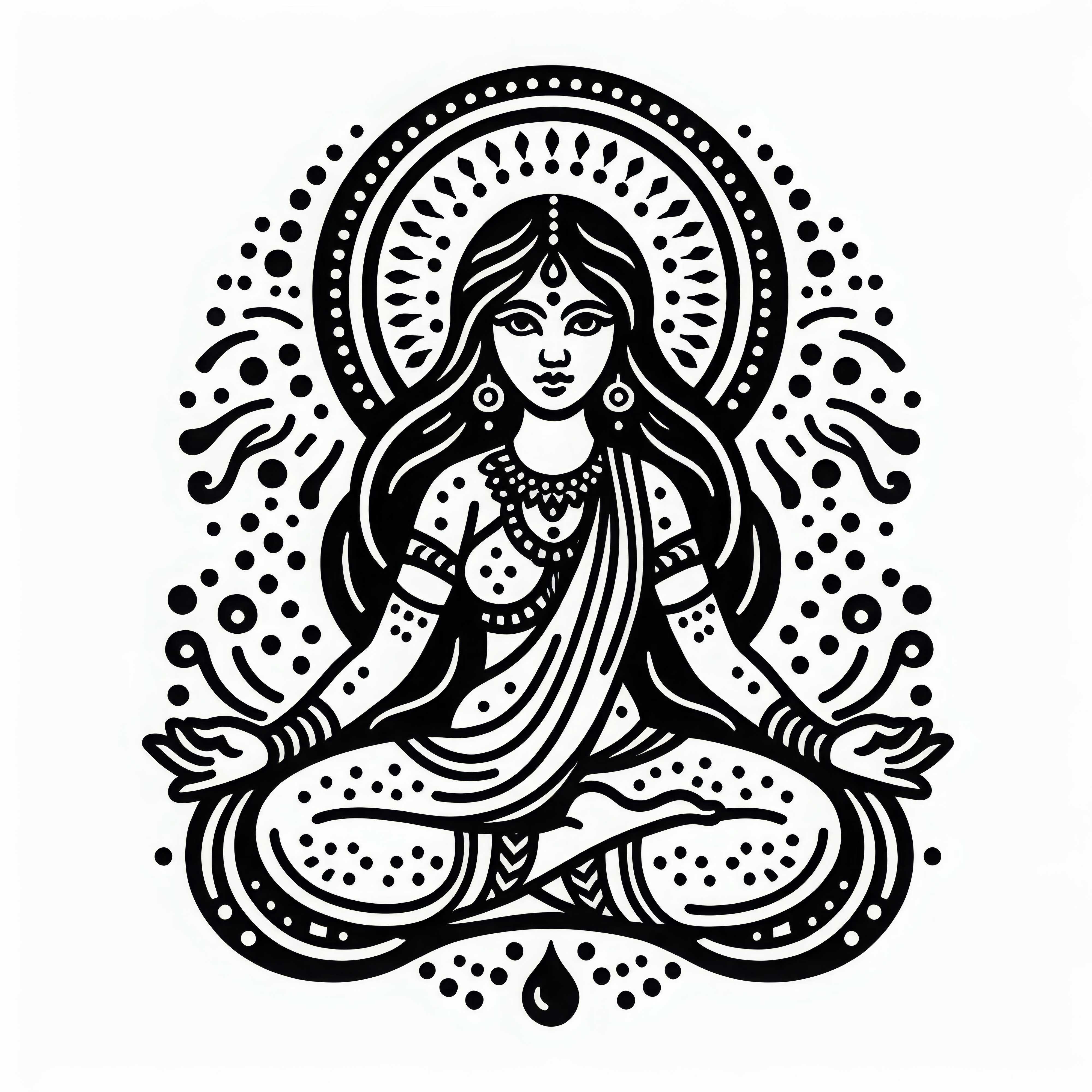 Kanya Virgo Coloring Page – Indian Zodiac Sign Free Virgo Coloring Page – Indian Zodiac Sign Free