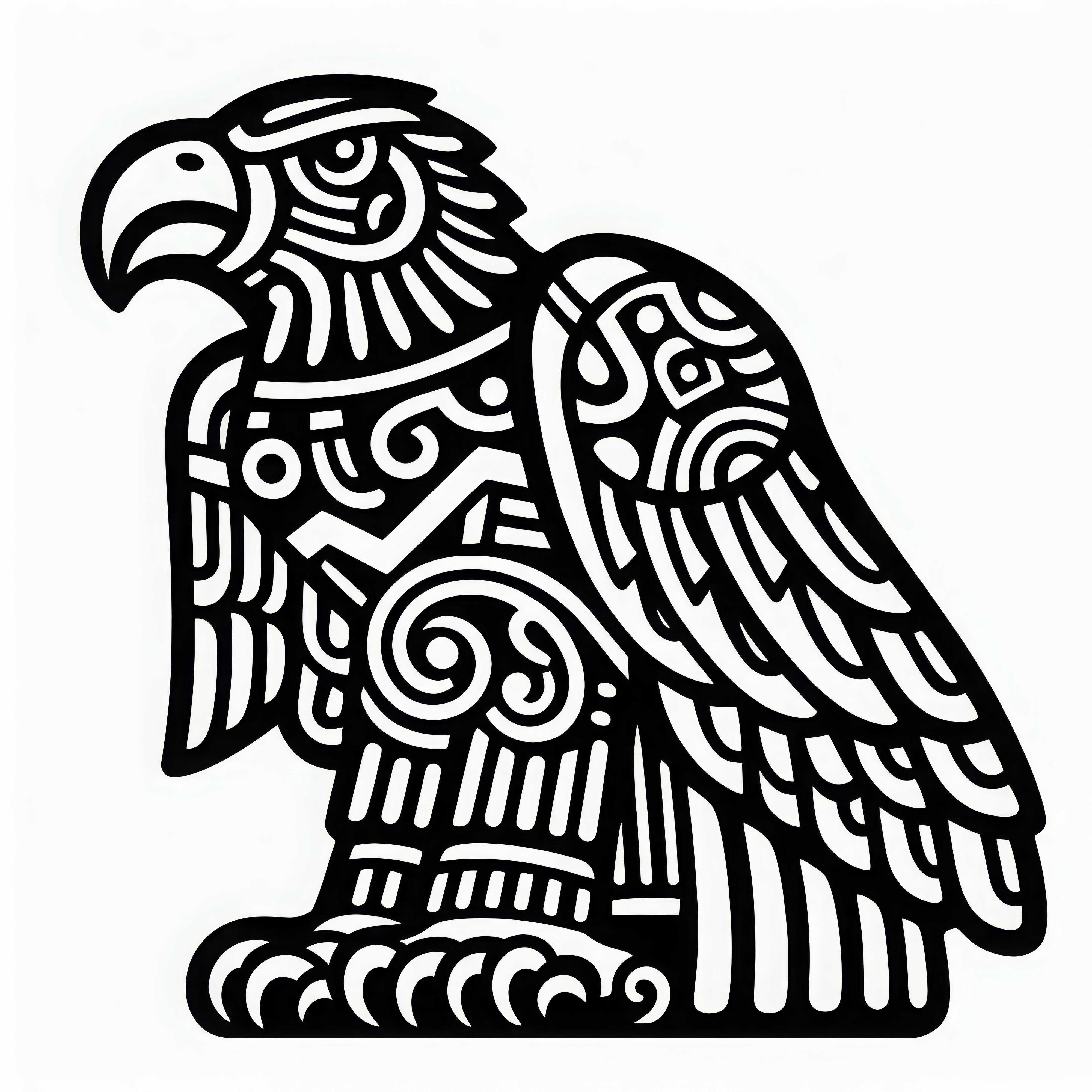 Men Eagle Coloring Template Zodiac Maya Free Men Eagle Coloring Template Zodiac Maya Free