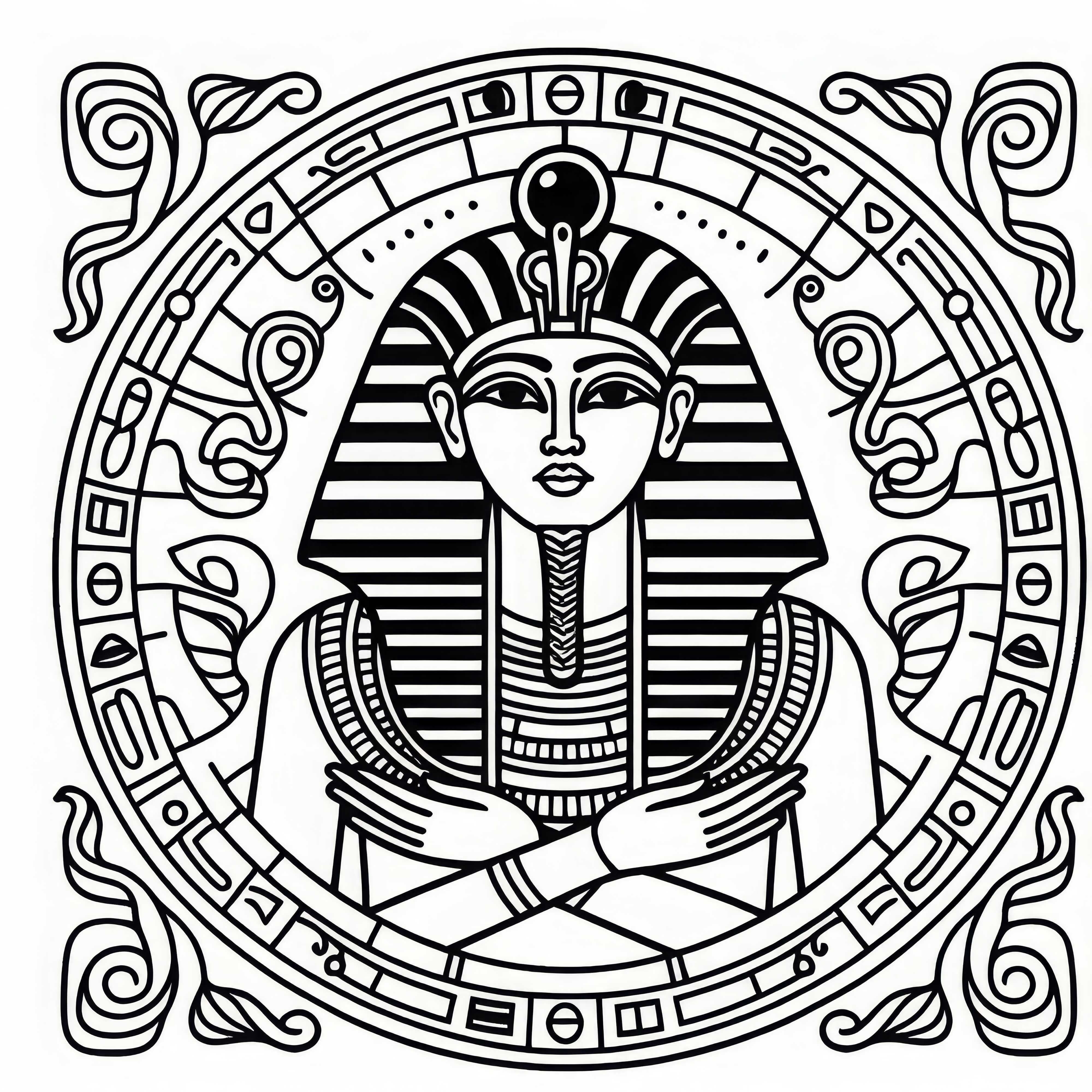 Osiris Coloring Page Egyptian Zodiac Free