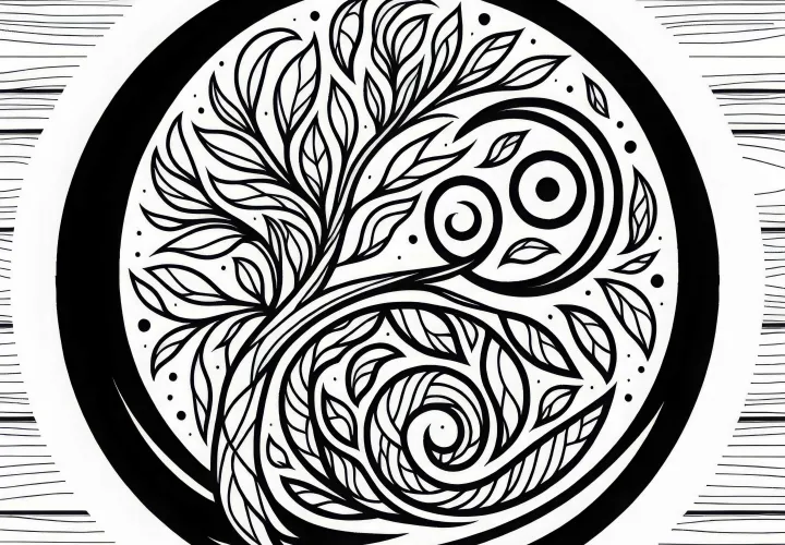 Ash Coloring Template Celtic Zodiac Free