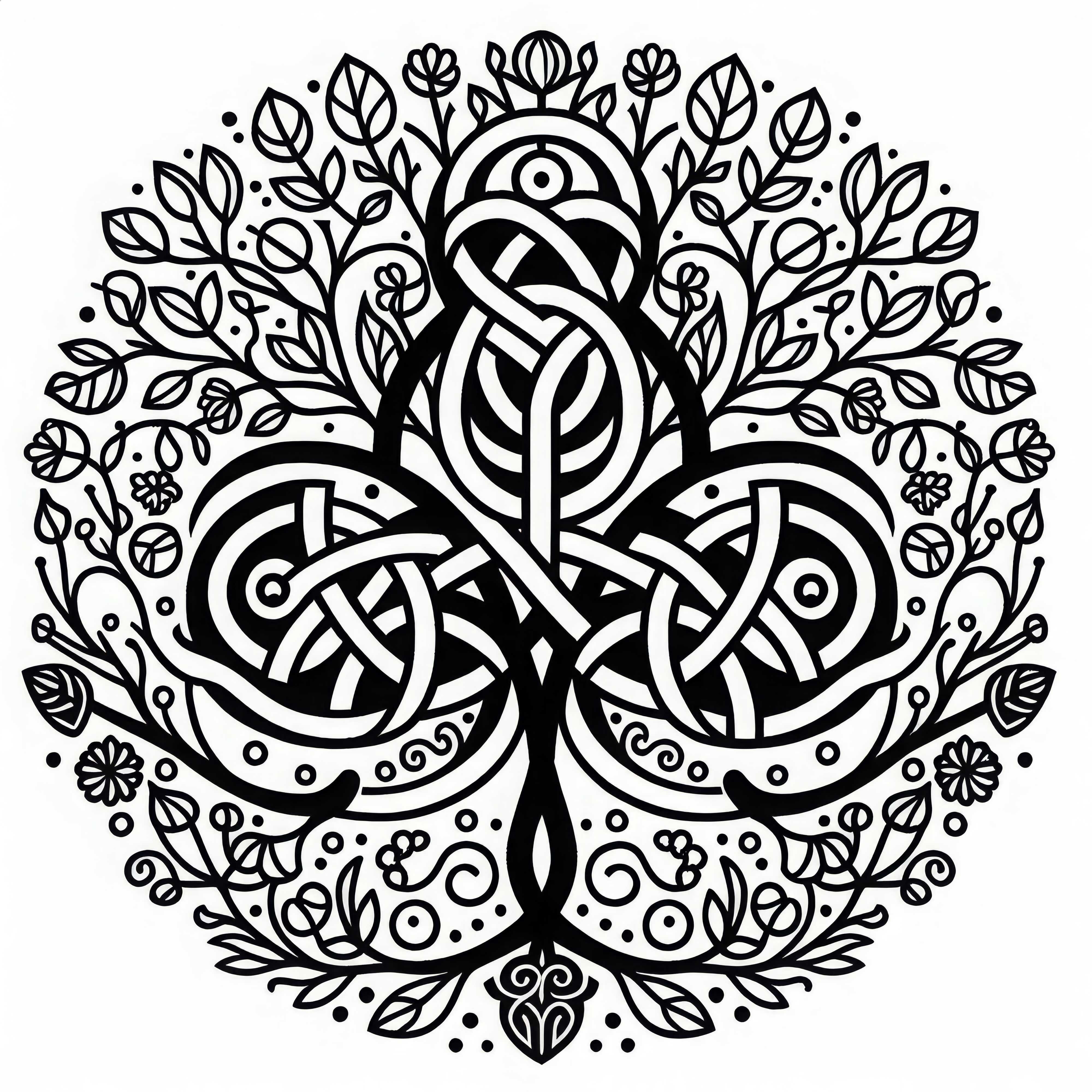 エルレ 塗り絵: ケルトの星座 無料ダウンロード