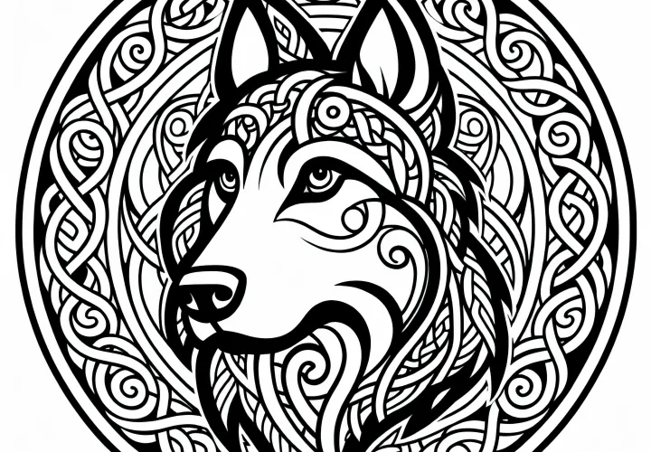 Reed Coloring Page: Celtic Zodiac Sign Free