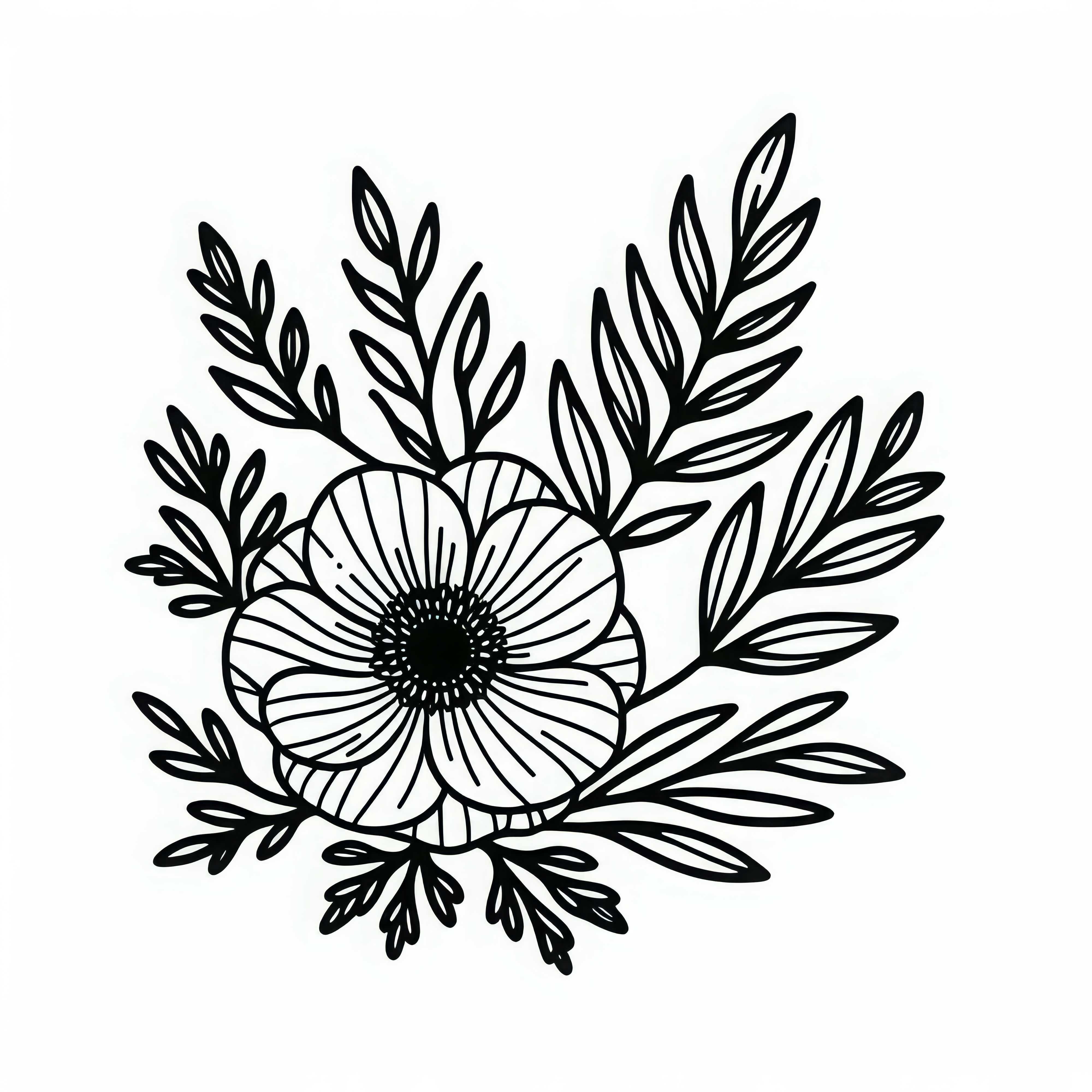 アネモネの花の塗り絵として無料で提供されています。 アネモネの花の塗り絵として無料の画像