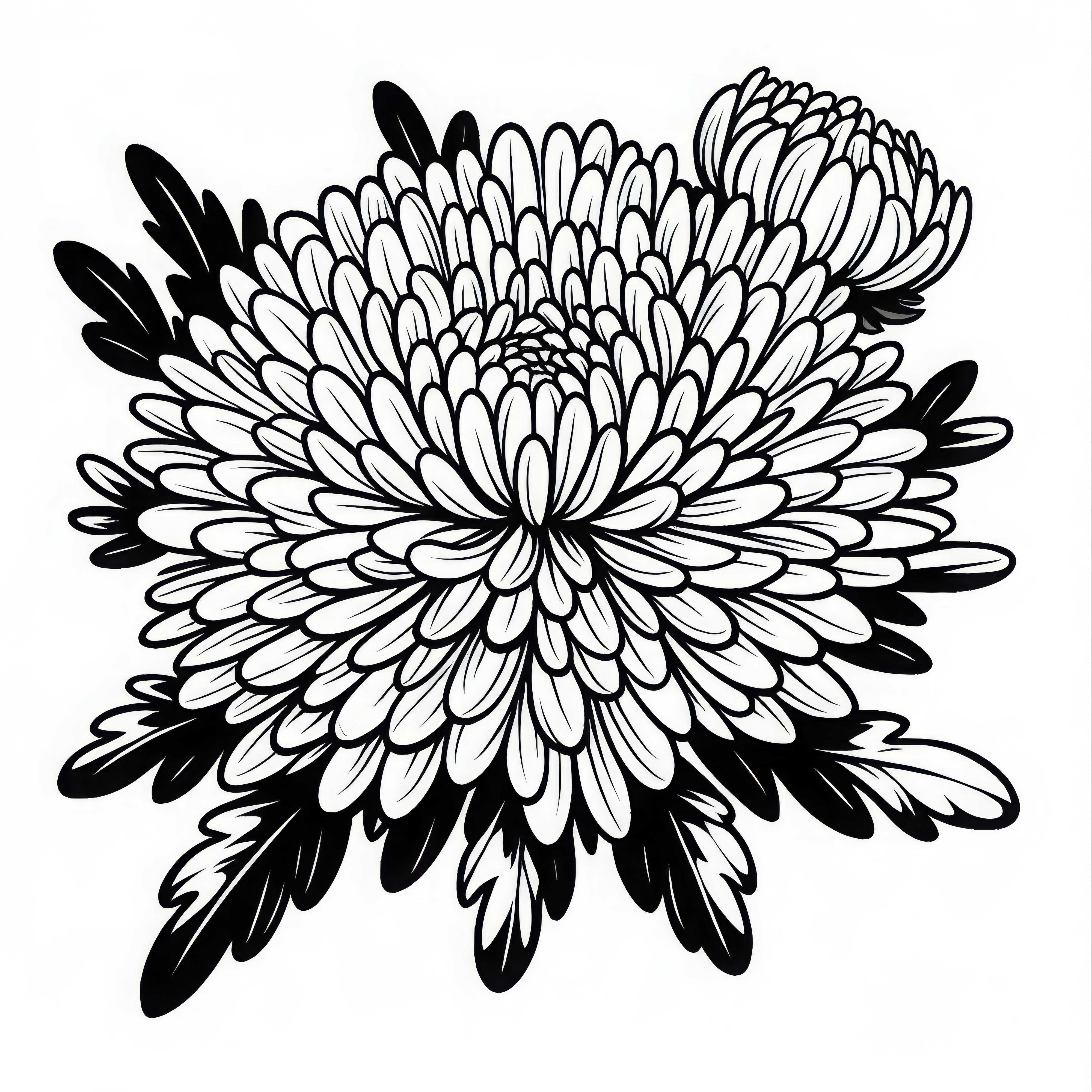 Dibujo para colorear de una aster - Descarga gratuita y para colorear