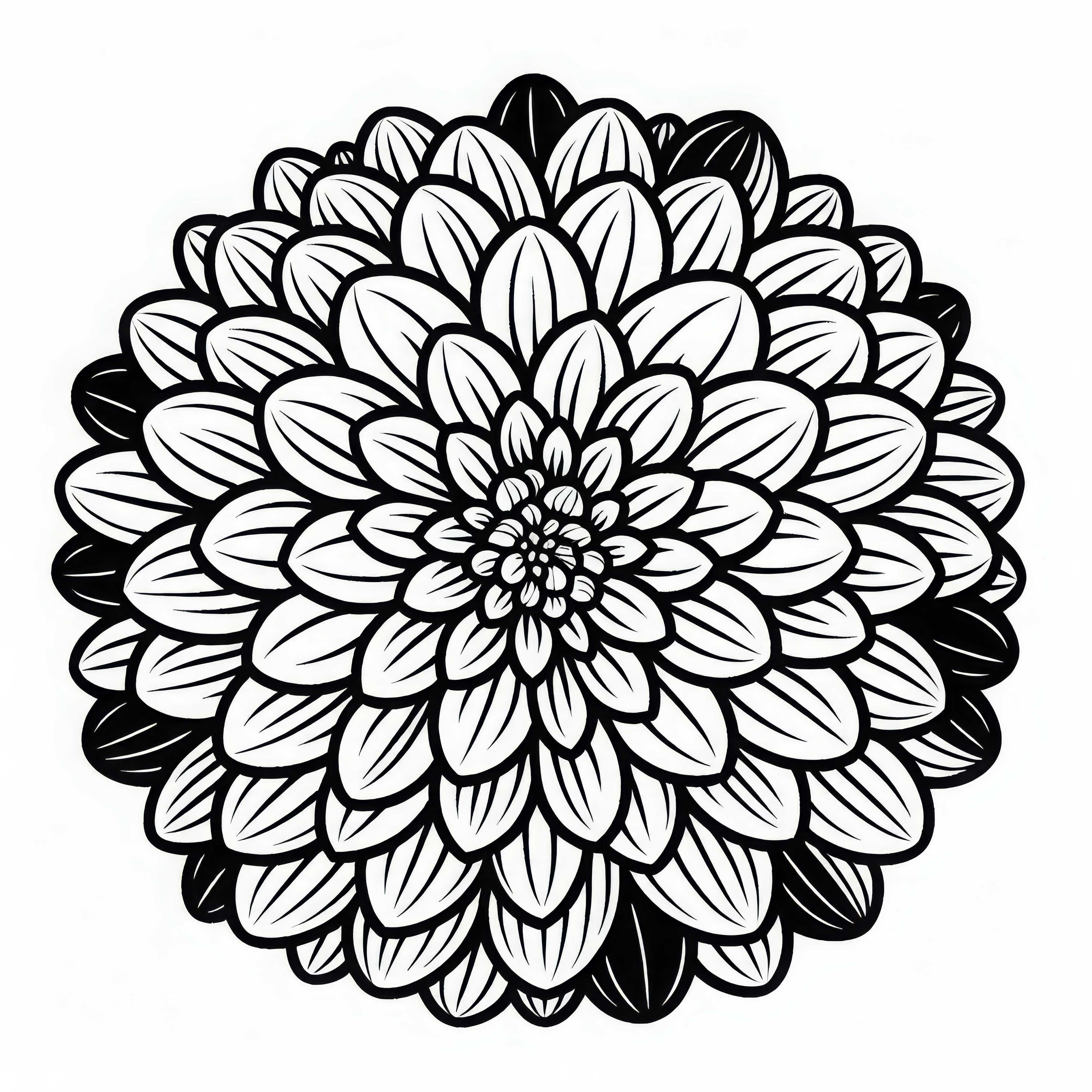Cveta cvet dahlije barvna predloga brezplačno Barvna predloga cveta dalije brezplačno