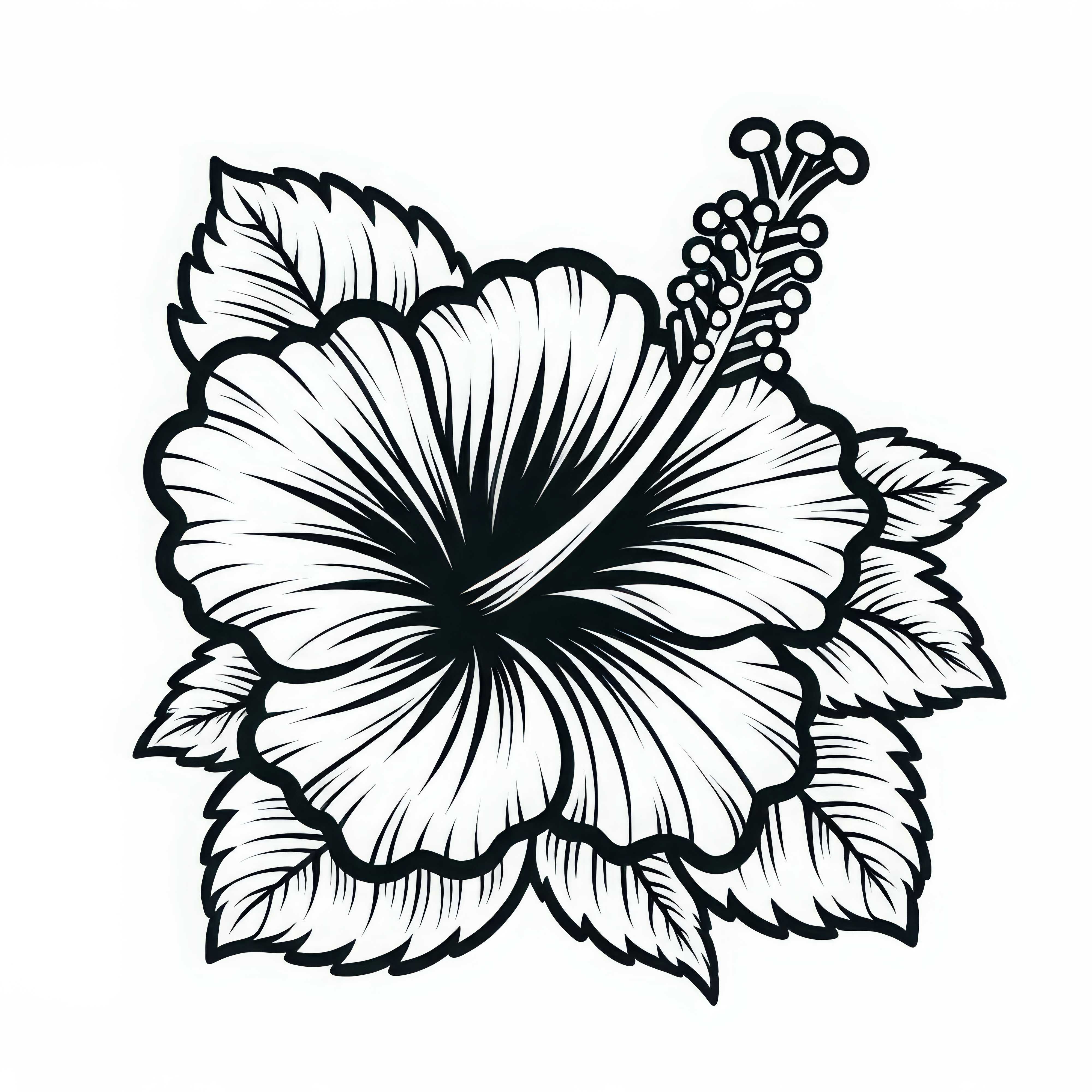 Free Hibiscus Coloring Page Hibiscus coloring page free