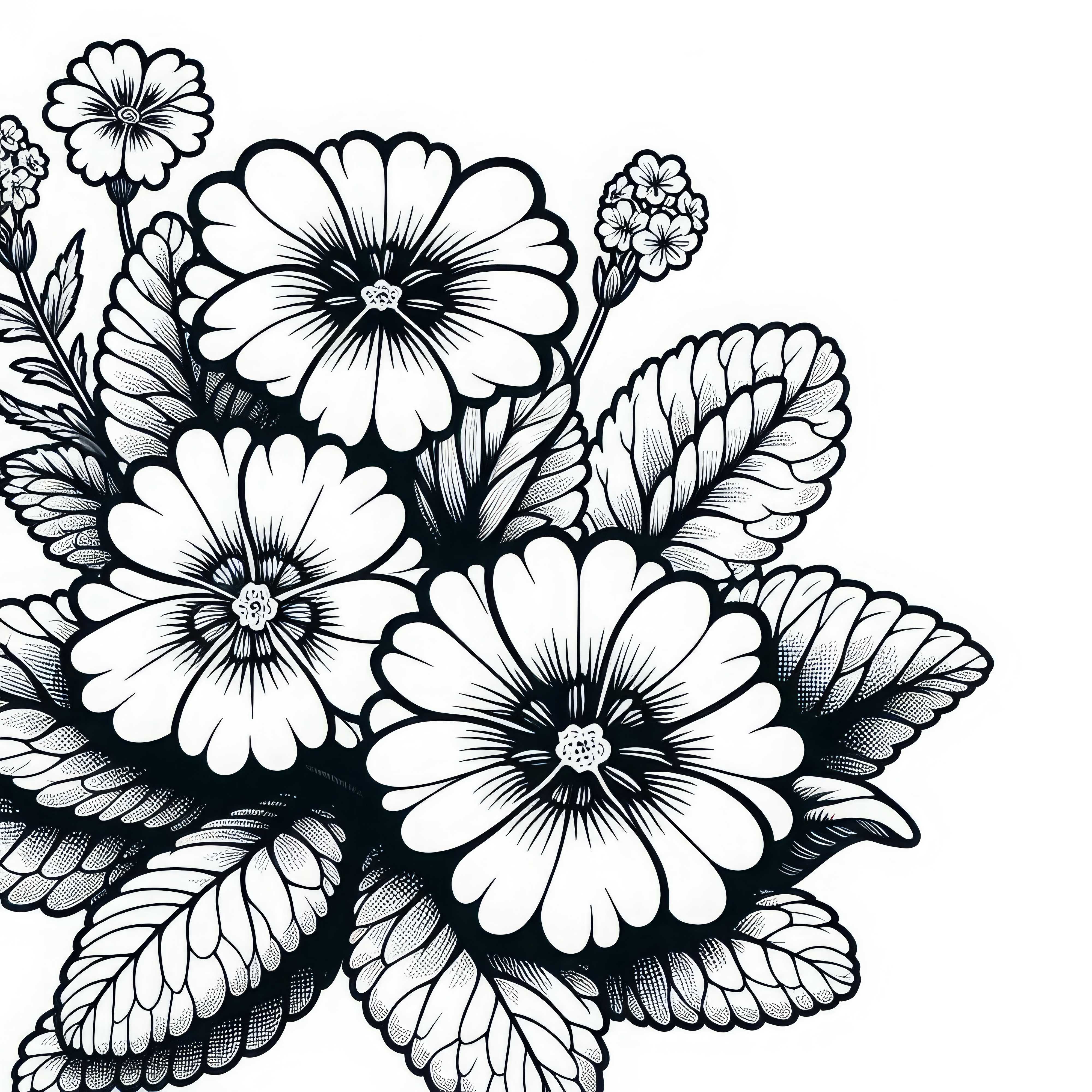 Примерна цветна рисунка безплатно Примел оцветяваща картинка безплатно