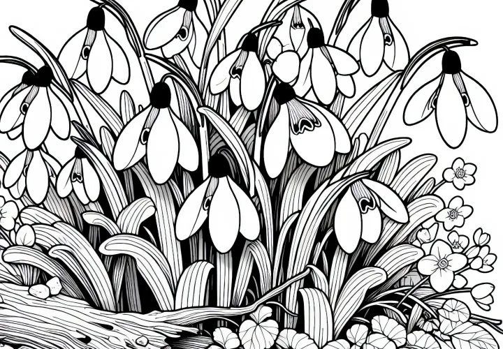 Več risb za barvanje snežink. Brezplačno