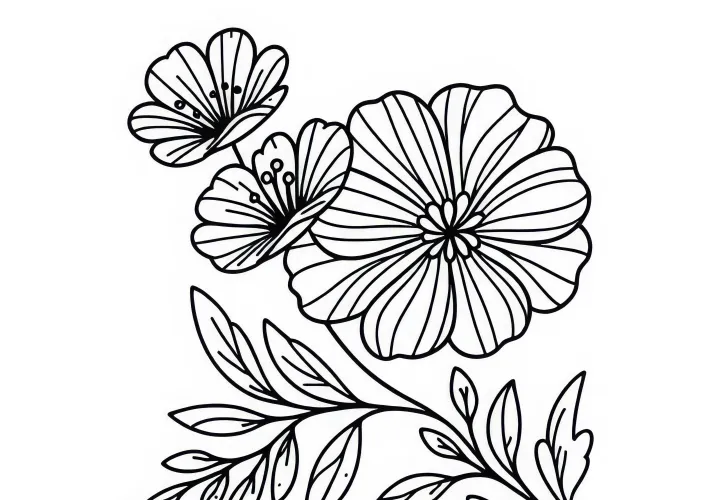 Bezplatně stáhnout omalovánku květu květiny fialky