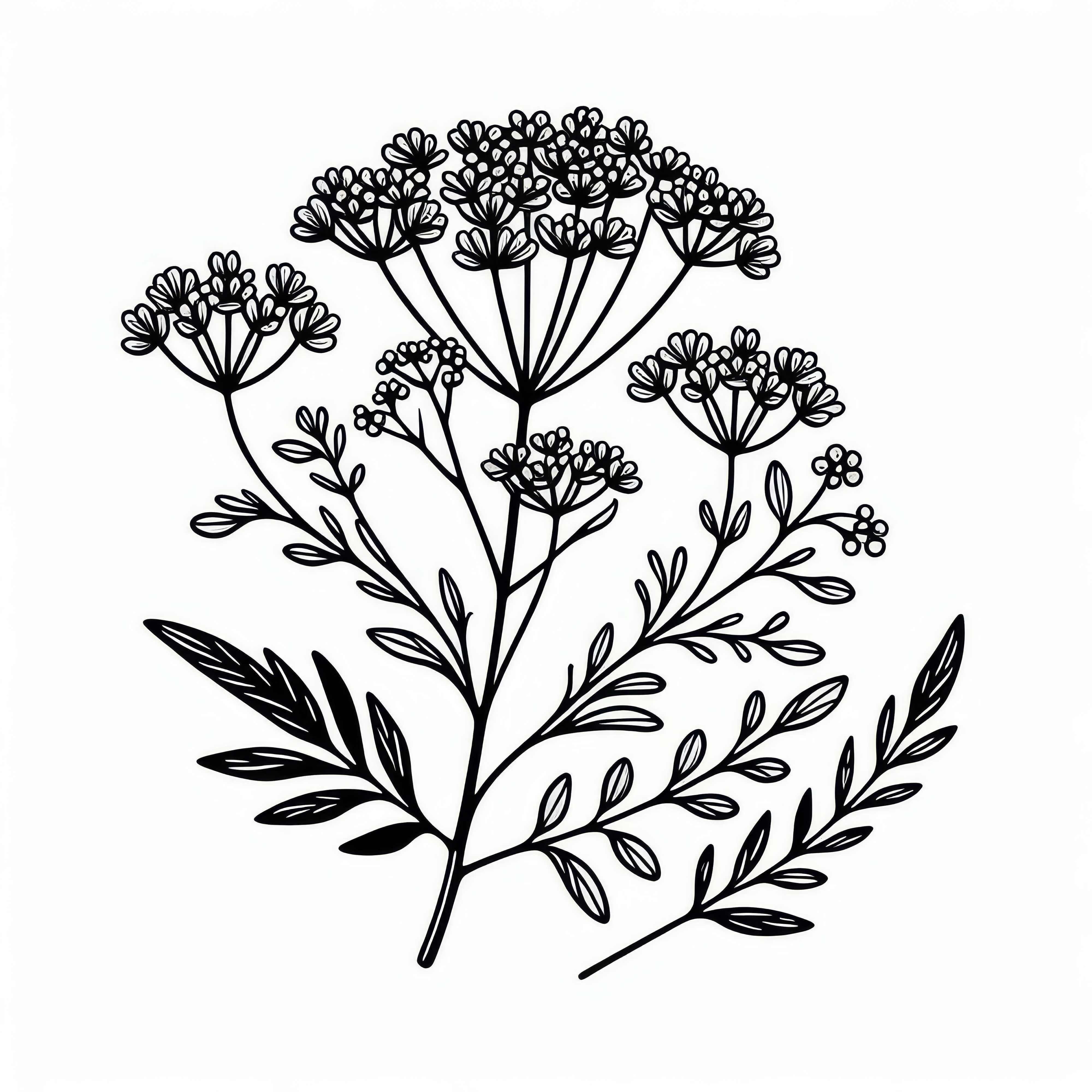 Desenho para colorir de funcho – Download gratuito