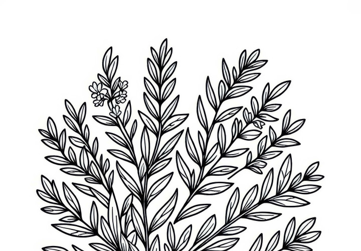 エストラゴンの塗り絵 - 無料ダウンロード
