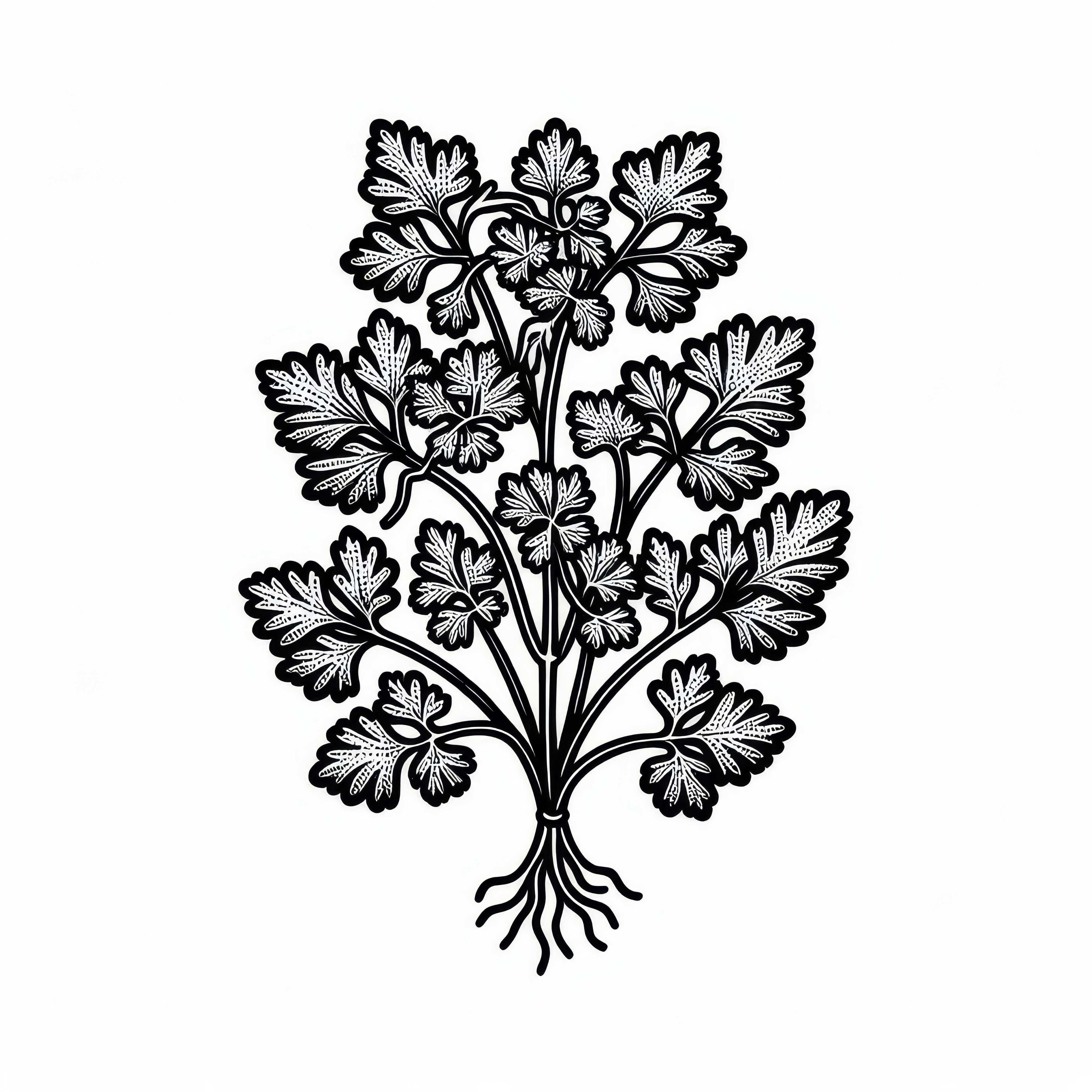 Contoh pewarnaan ketumbar untuk herbal - Unduh gratis