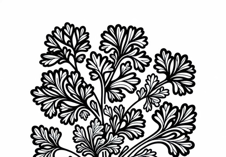 Petražolių spalvinimo lapas Žolelės NEMOKAMAI