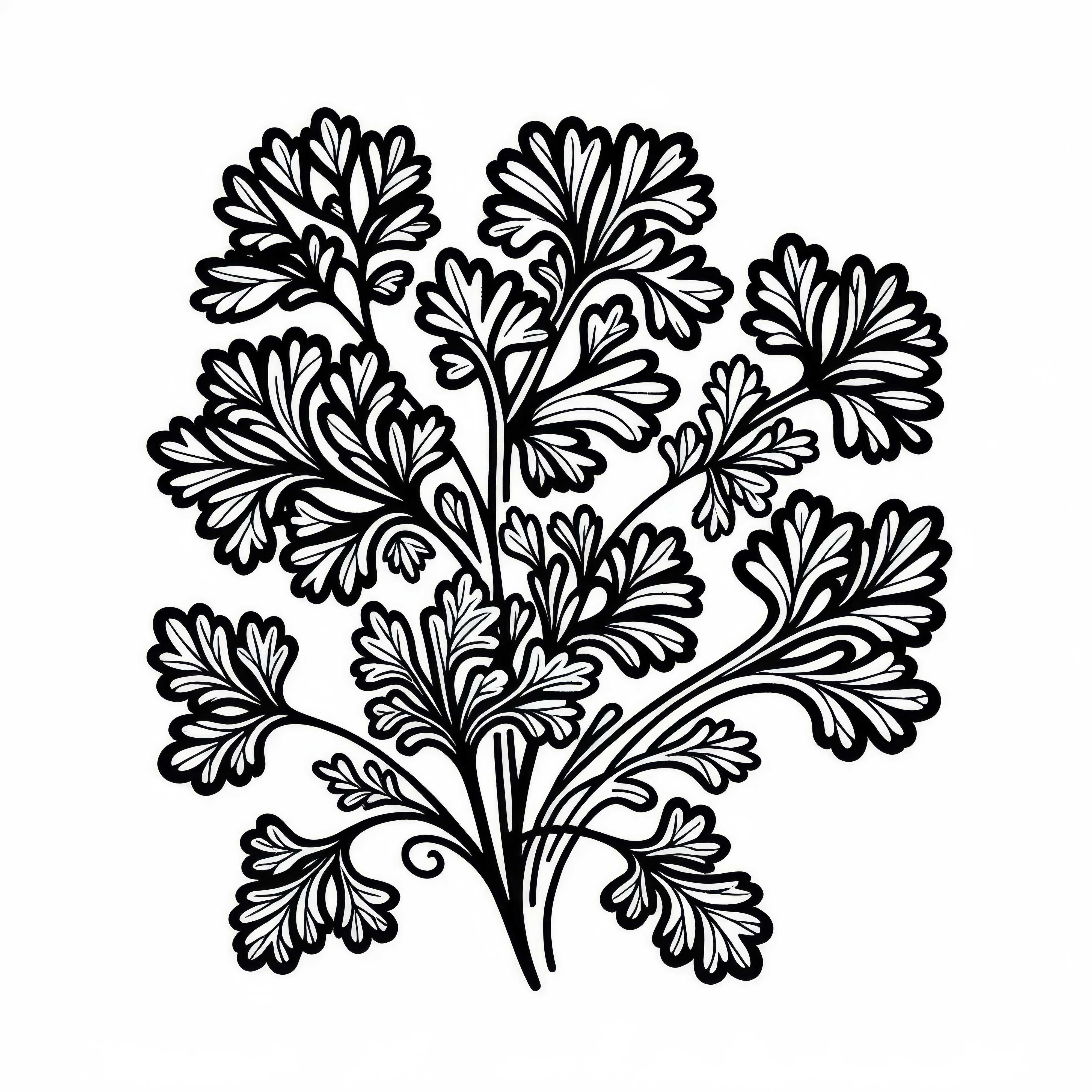 파슬리 색칠 공부 허브 무료