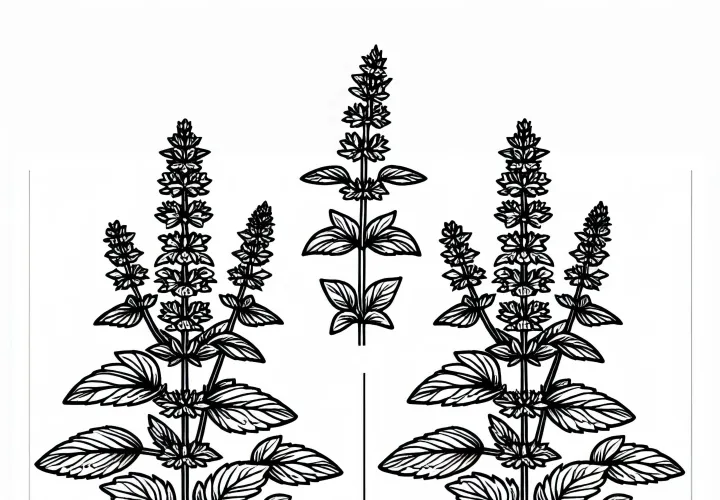 Ausmalbild von Kräutern – Kostenlos zum Download