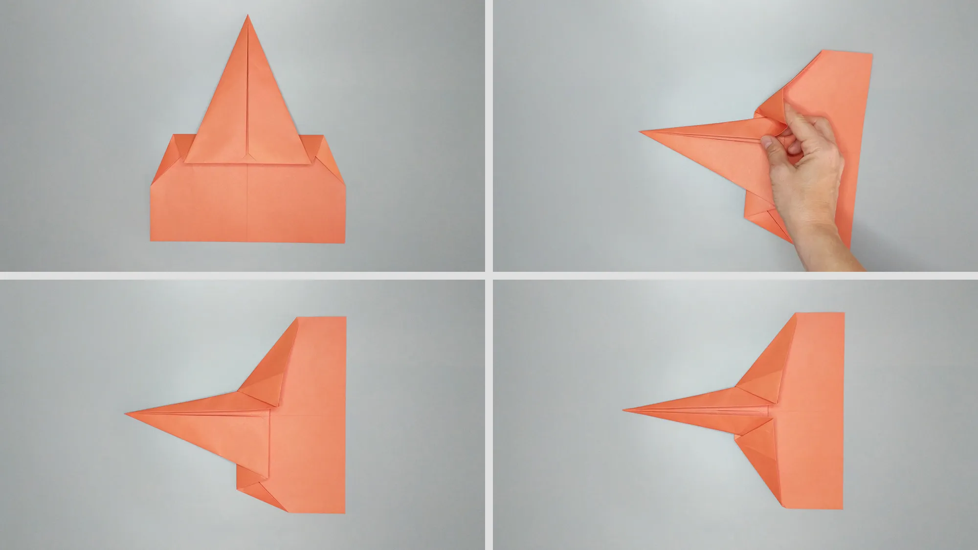 Dobre o avião supersónico Concorde em papel: Passo 3
