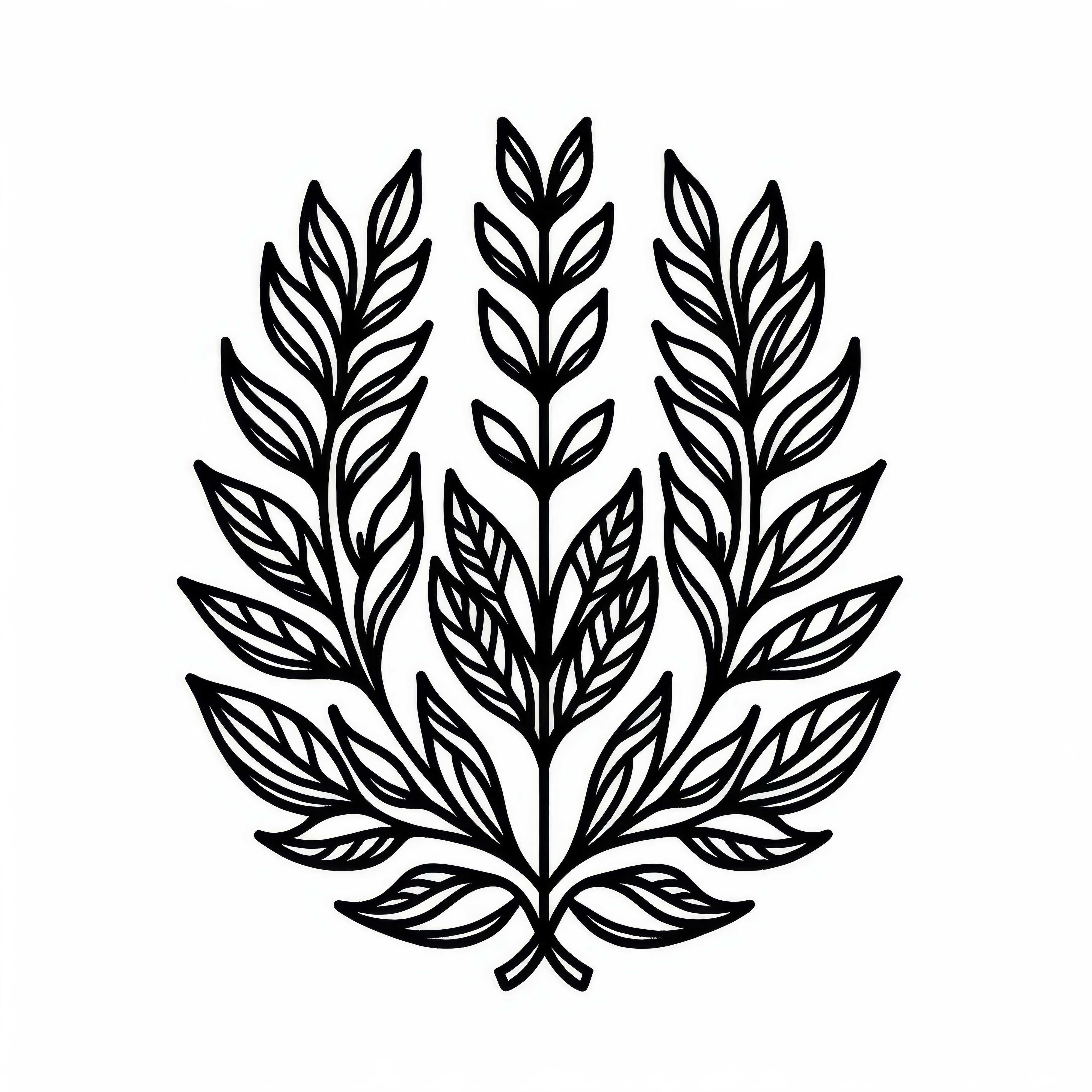 Laurel coloring page for shrubs free