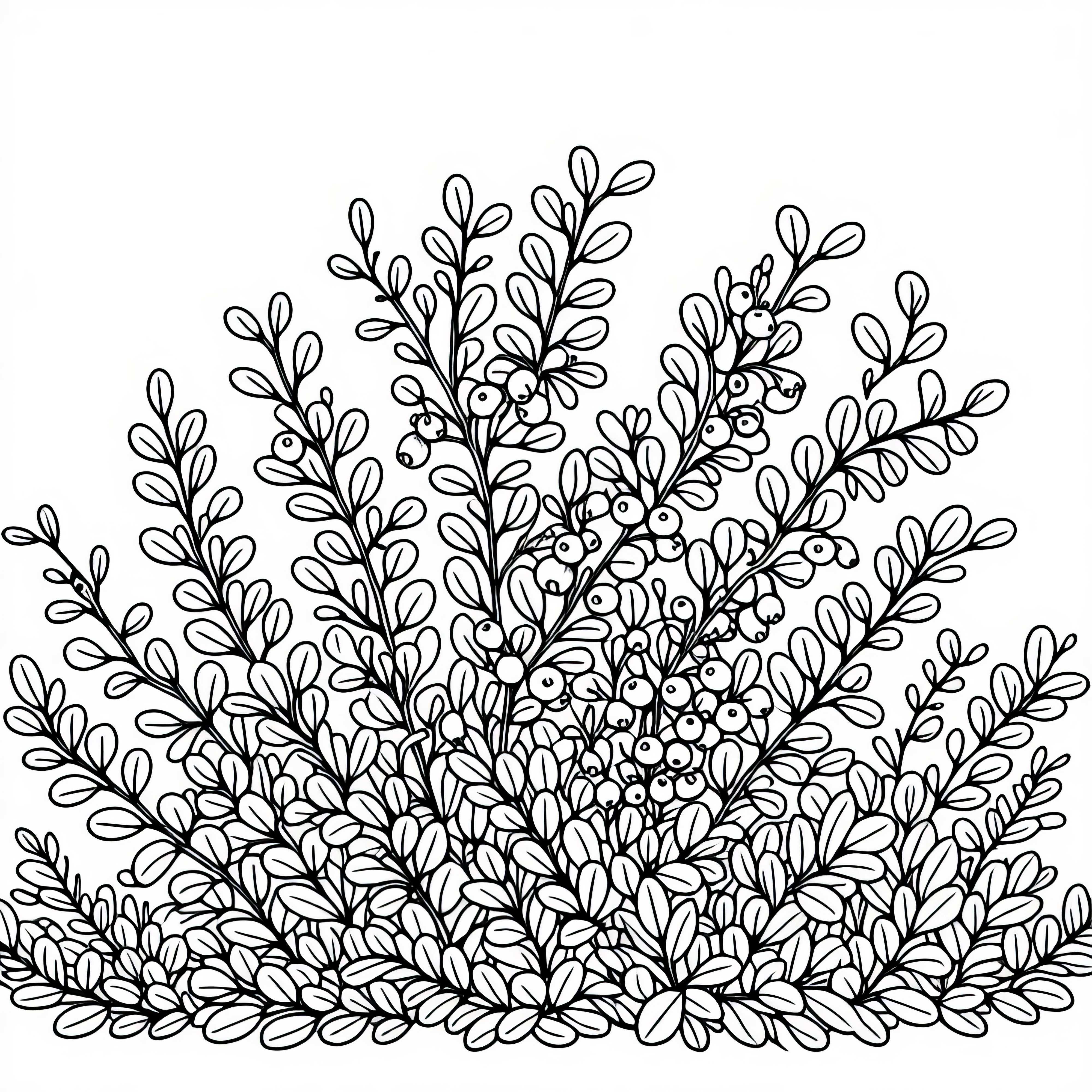 Free coloring page of barberry for shrubs