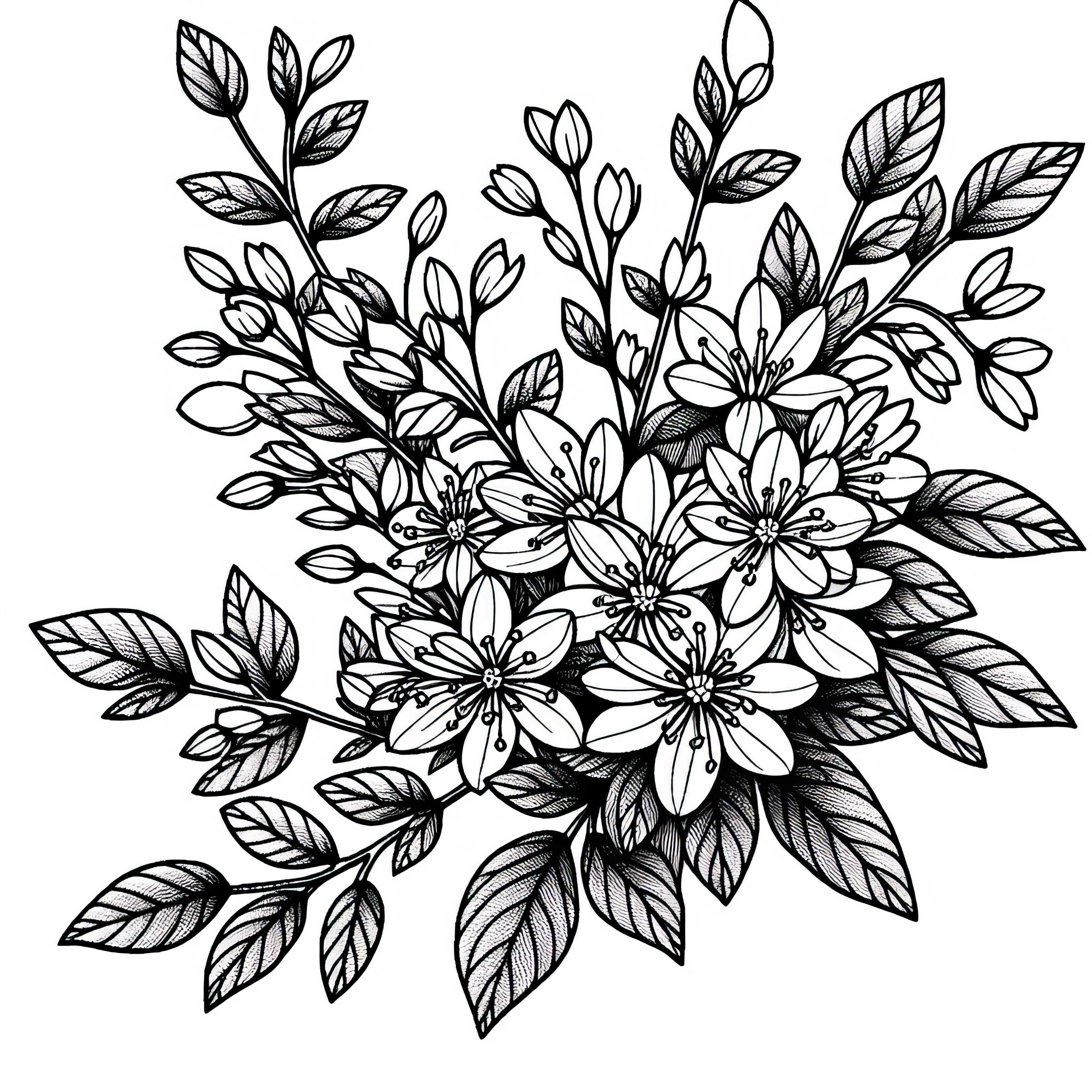 Para ti: Plantilla de colorear gratuita arbustos