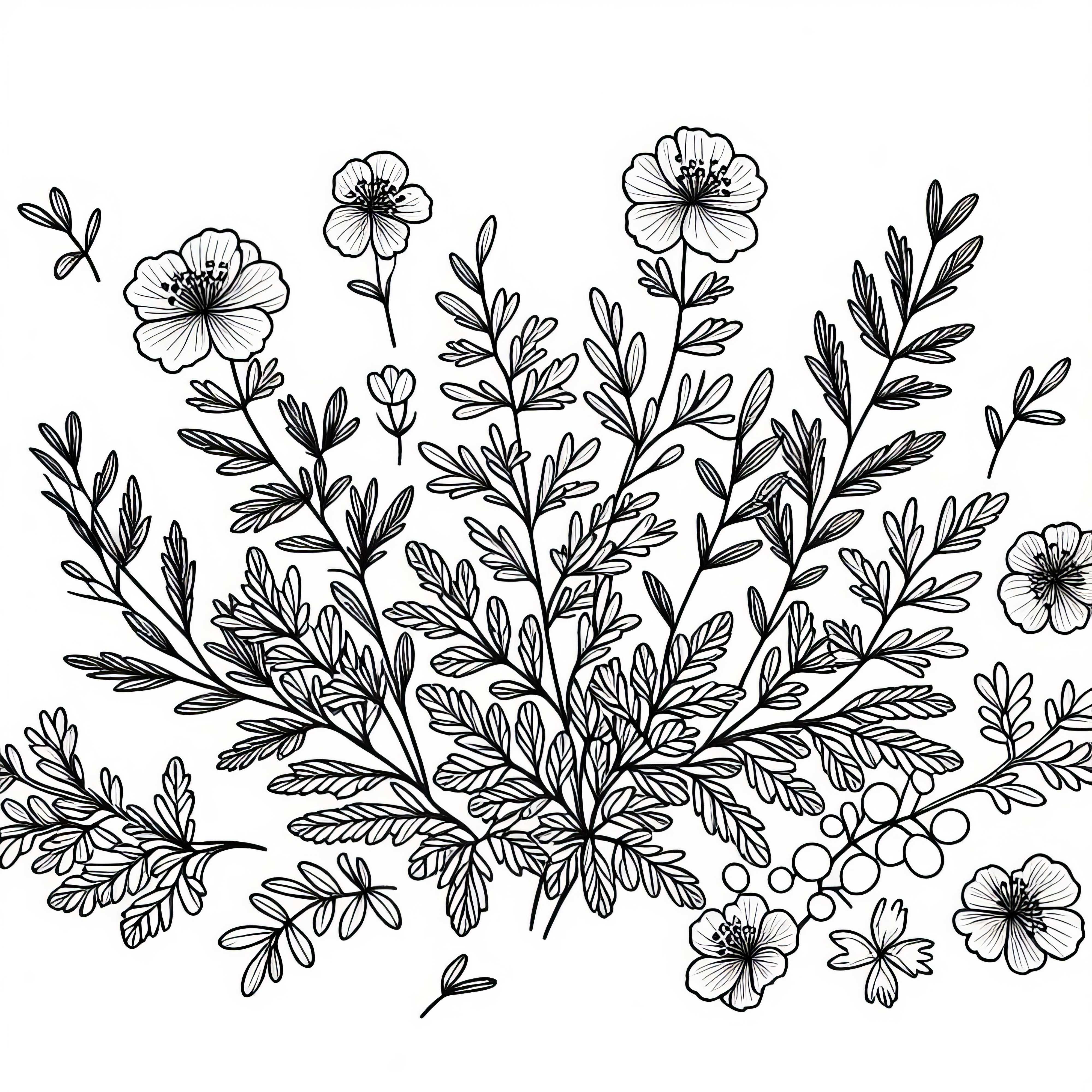 Finger shrub coloring page for shrubs – Free to download