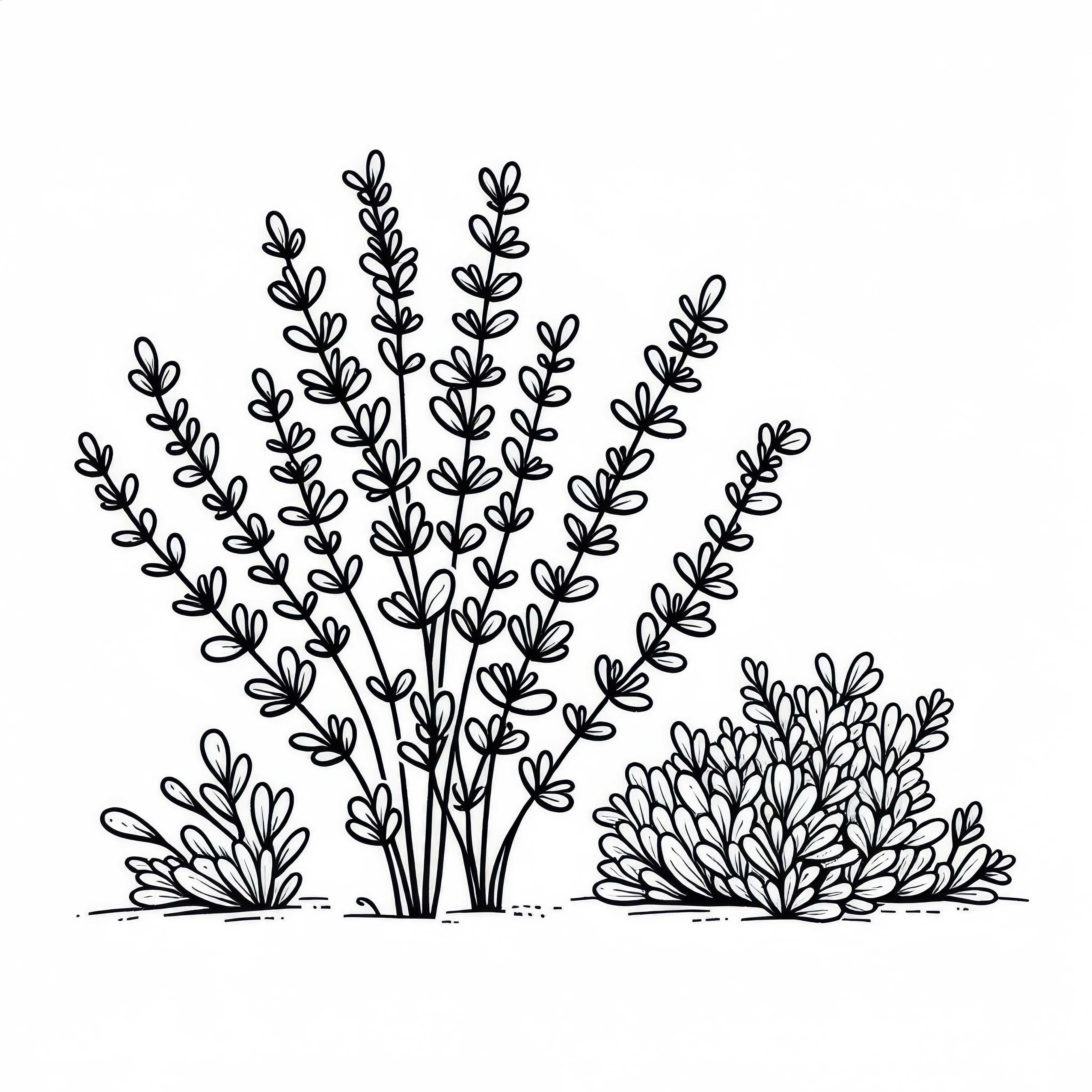 Broom coloring template bushes free to download and color