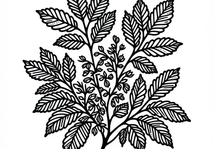 Haselstrauch Malvorlage für Sträucher kostenlos