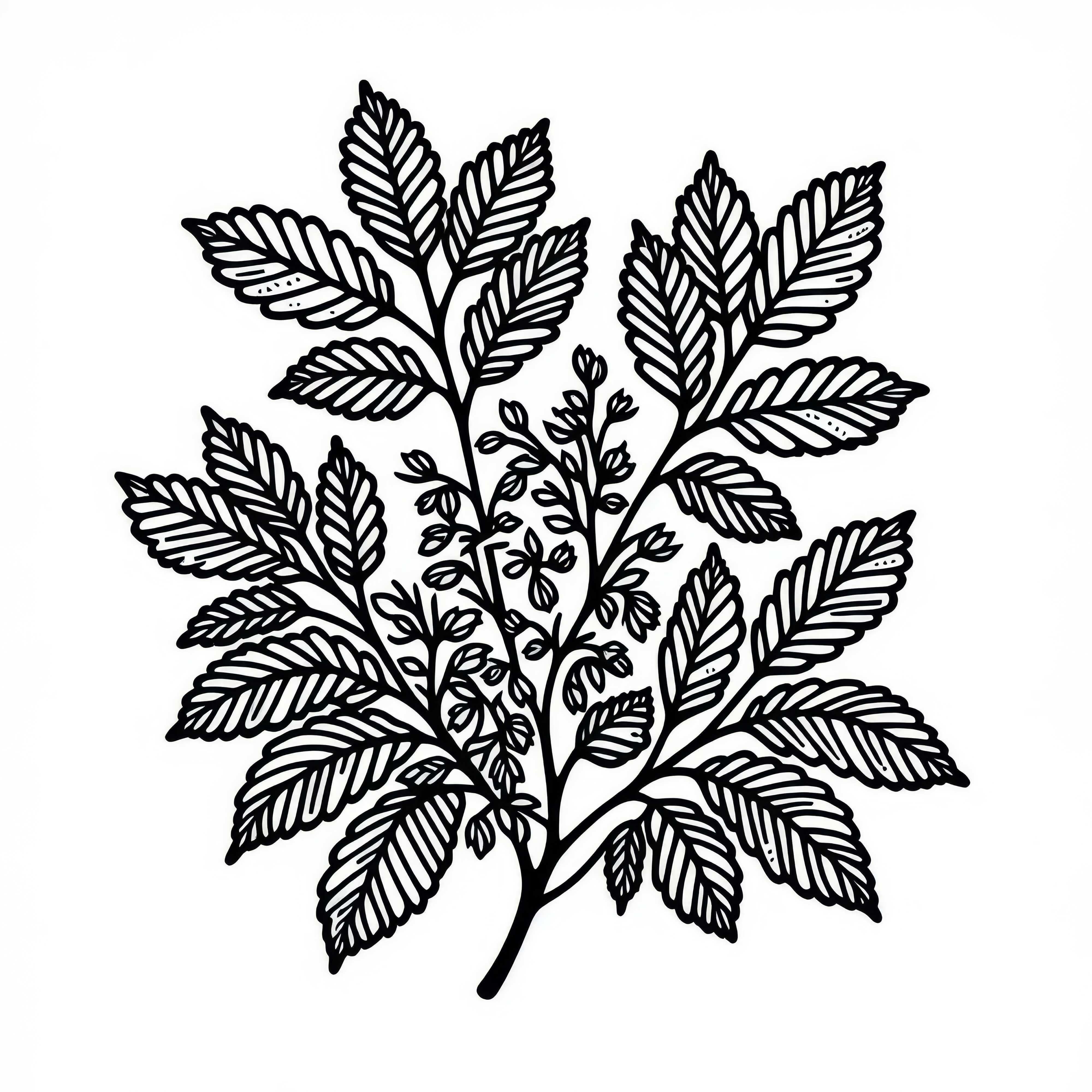 Free coloring template for hazel bushes