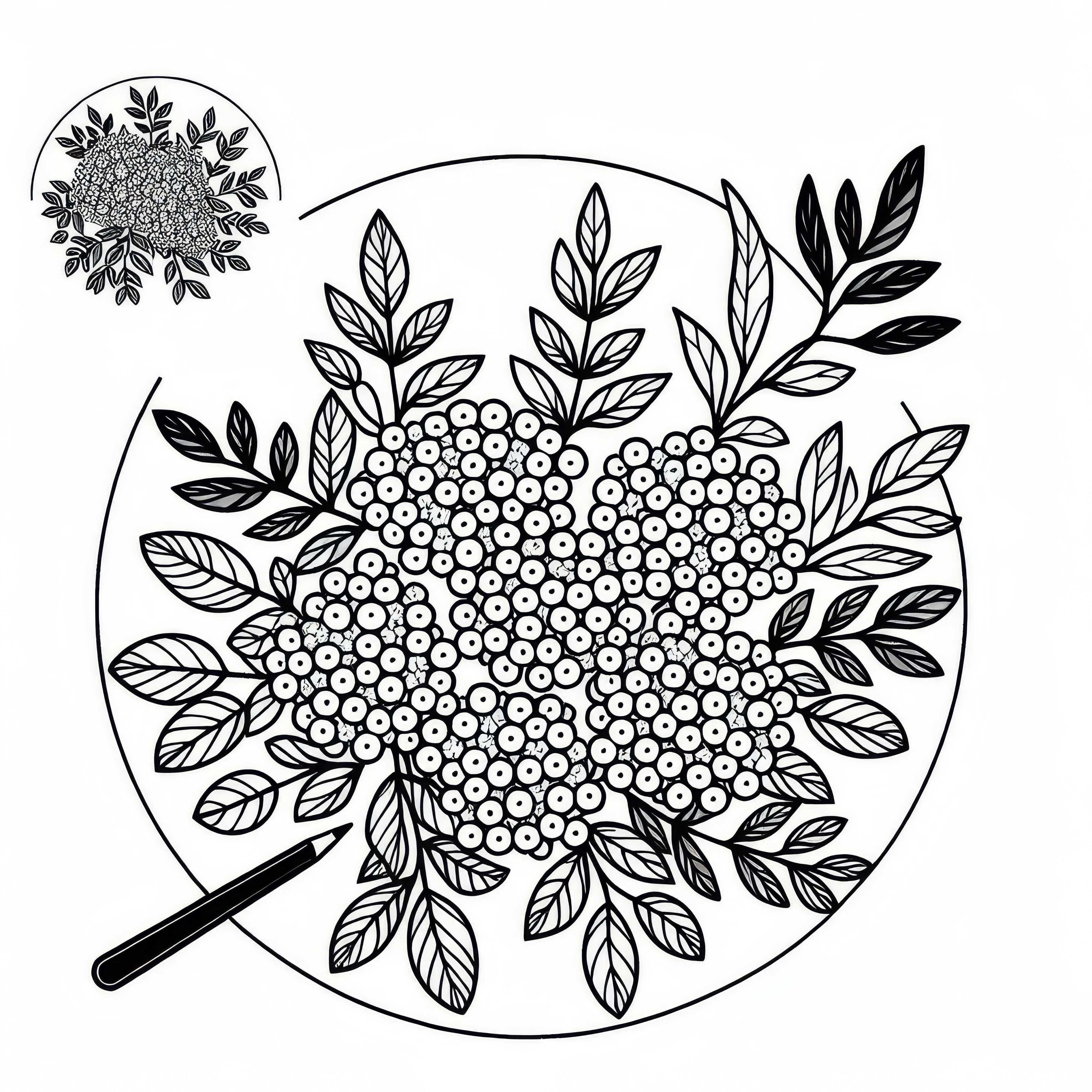 スピレアの塗り絵 無料 シュラブ