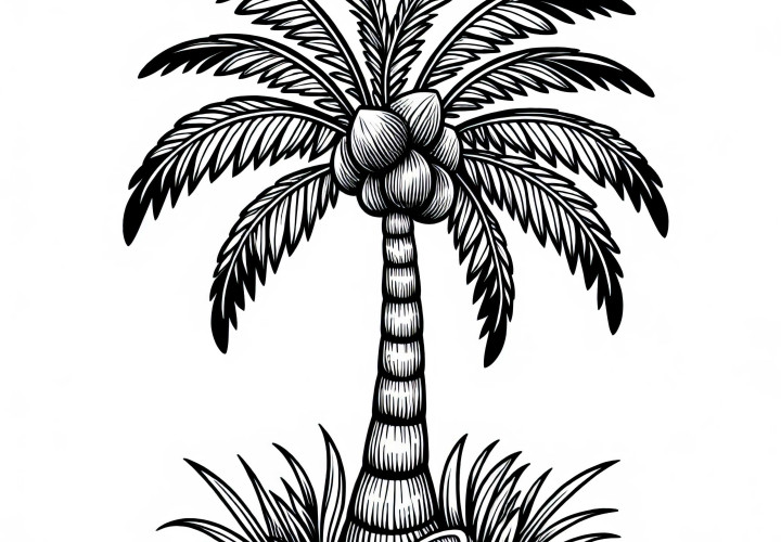 Kokospalme Cocos Nucifera Malvorlage Gratis Kokospalme Cocos Nucifera Malvorlage Gratis