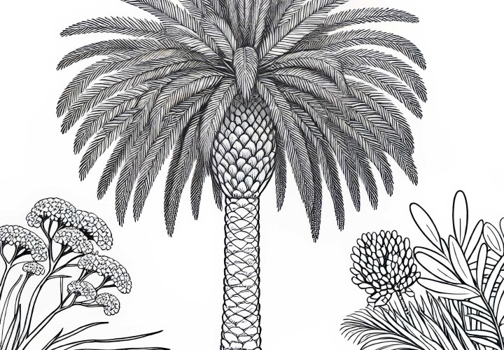 Ausmalbild einer Washington-Palme – Washingtonia Robusta kostenlos downloaden Ausmalbild einer Washington-Palme – Washingtonia Robusta kostenlos downloaden