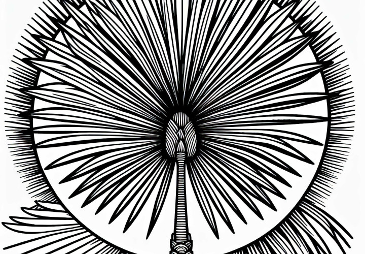 Fächerpalme Livistona spp. Ausmalbild Gratis Fächerpalme Livistona spp. Ausmalbild Gratis