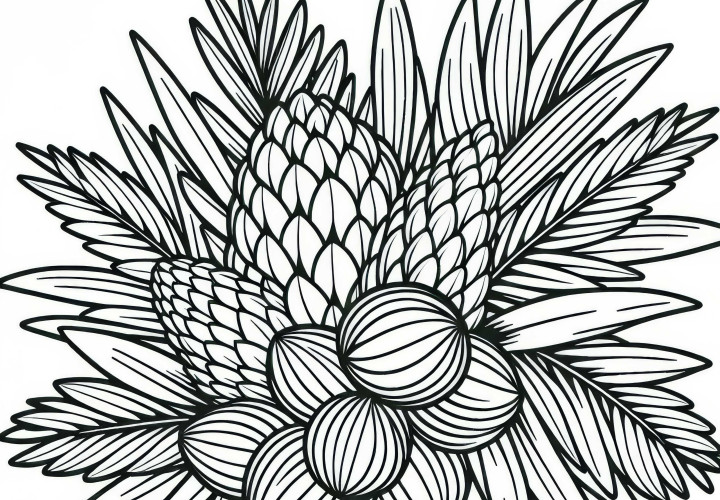 Malvorlage der Salak-Palme (Salacca zalacca) kostenlos herunterladen Malvorlage der Salak-Palme (Salacca zalacca) kostenlos herunterladen
